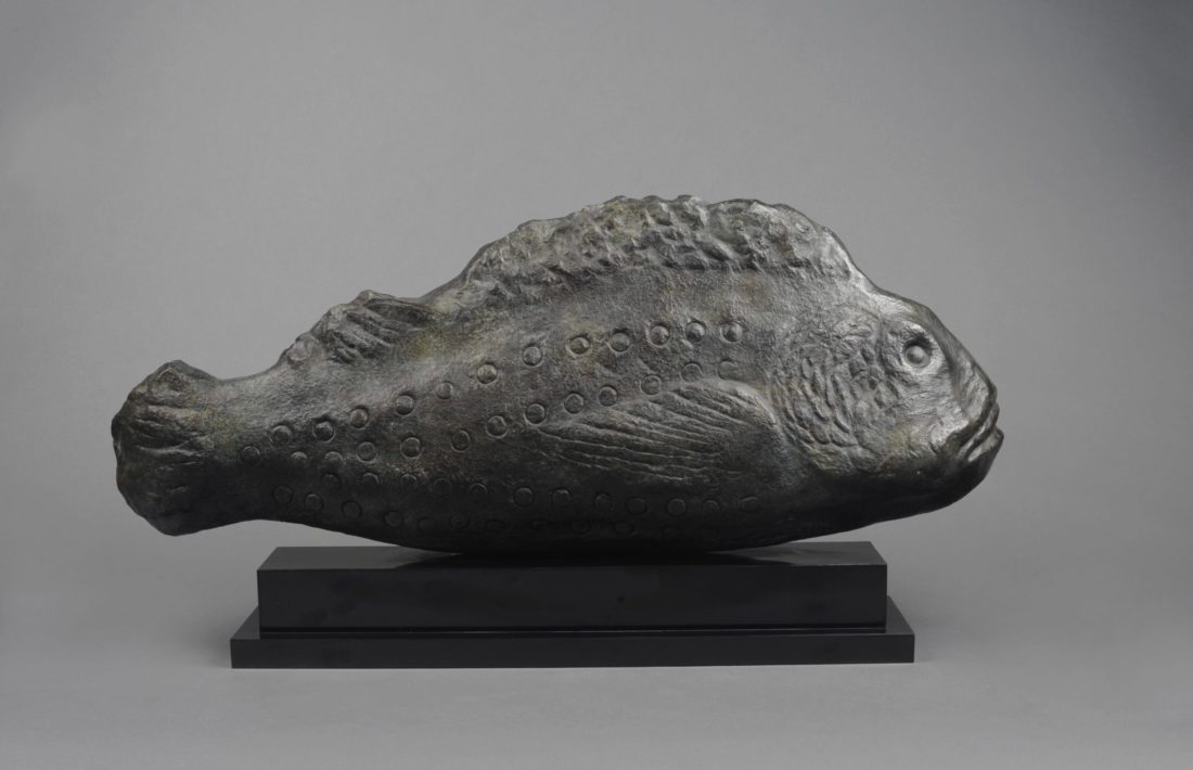 
		                					William Zorach		                																	
																											<i>Grouper,</i>  
																																								2/6, modeled 1963, 
																																								bronze, 
																																								11 1/2 x 28 x 11 1/4 
																								
		                				