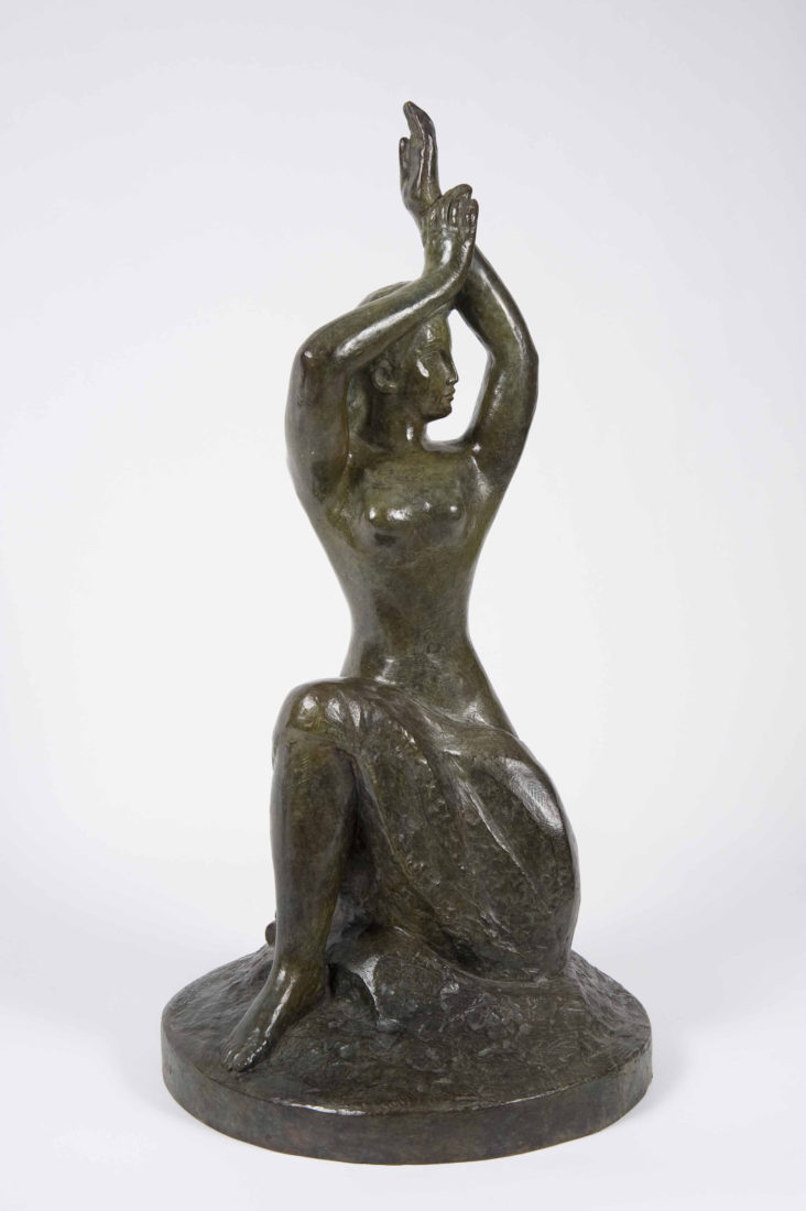 
		                					William Zorach		                																	
																											<i>Spirit of the Sea,</i>  
																																								5/6, modeled 1960, 
																																								bronze, 
																																								27 x 14 x 14 inches 
																								
		                				