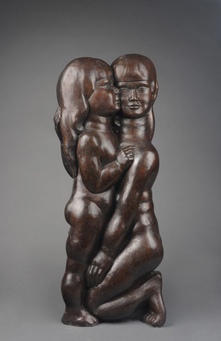 
		                					William Zorach		                																	
																											<i>Two Children (My Two Children),</i>  
																																								2/6, modeled 1922–231922, 
																																								bronze, 
																																								27 3/4 x 11 x 6 inches 
																								
		                				