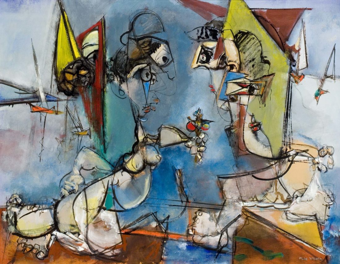 
		                					Max Weber		                																	
																											<i>Bathers,</i>  
																																								1946, 
																																								oil on canvas, 
																																								28x 36 inches 
																								
		                				