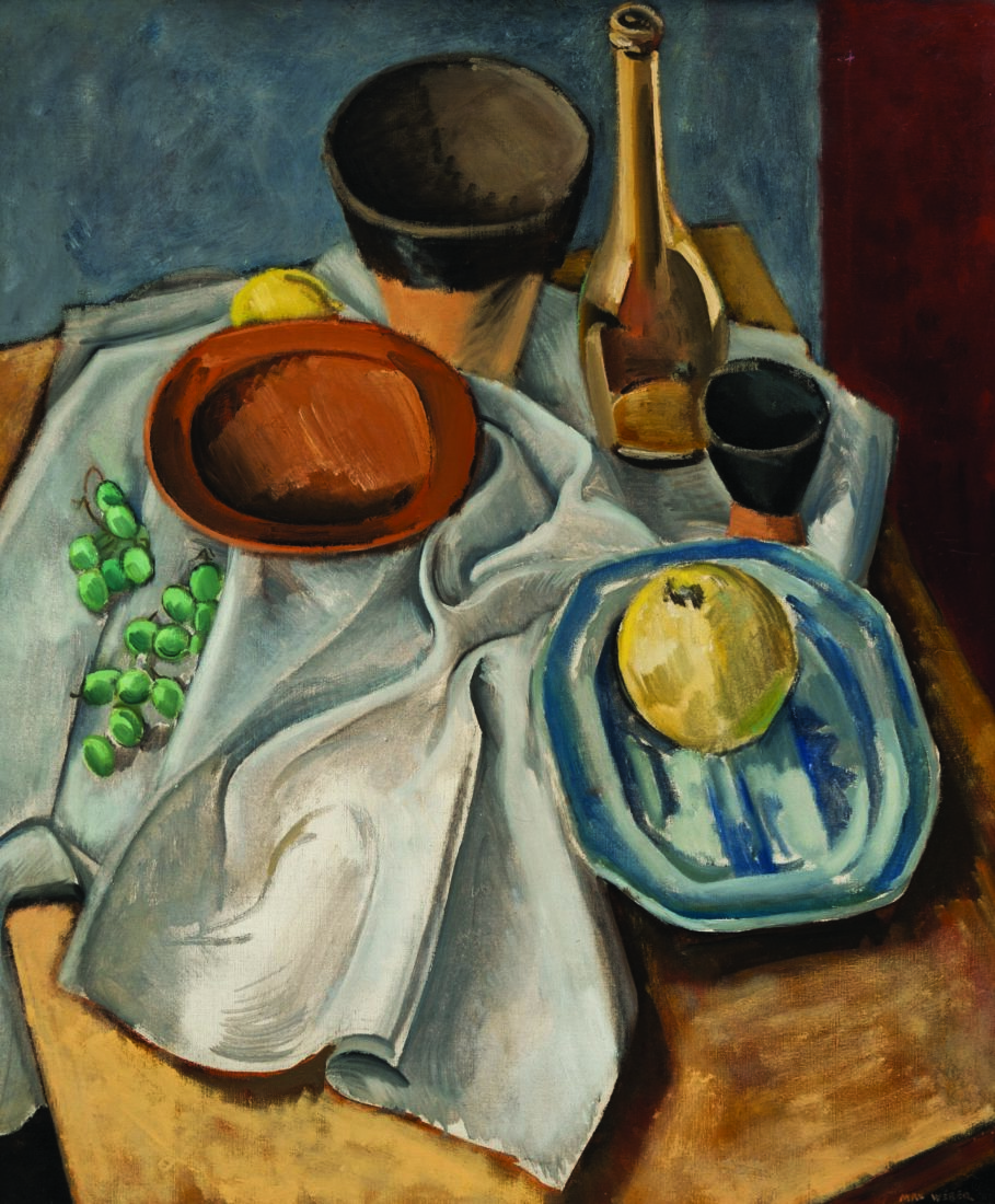 
		                					Max Weber		                																	
																											<i>Egyptian Pot and Fruit,</i>  
																																								1923, 
																																								oil on canvas, 
																																								30 x 25 inches 
																								
		                				