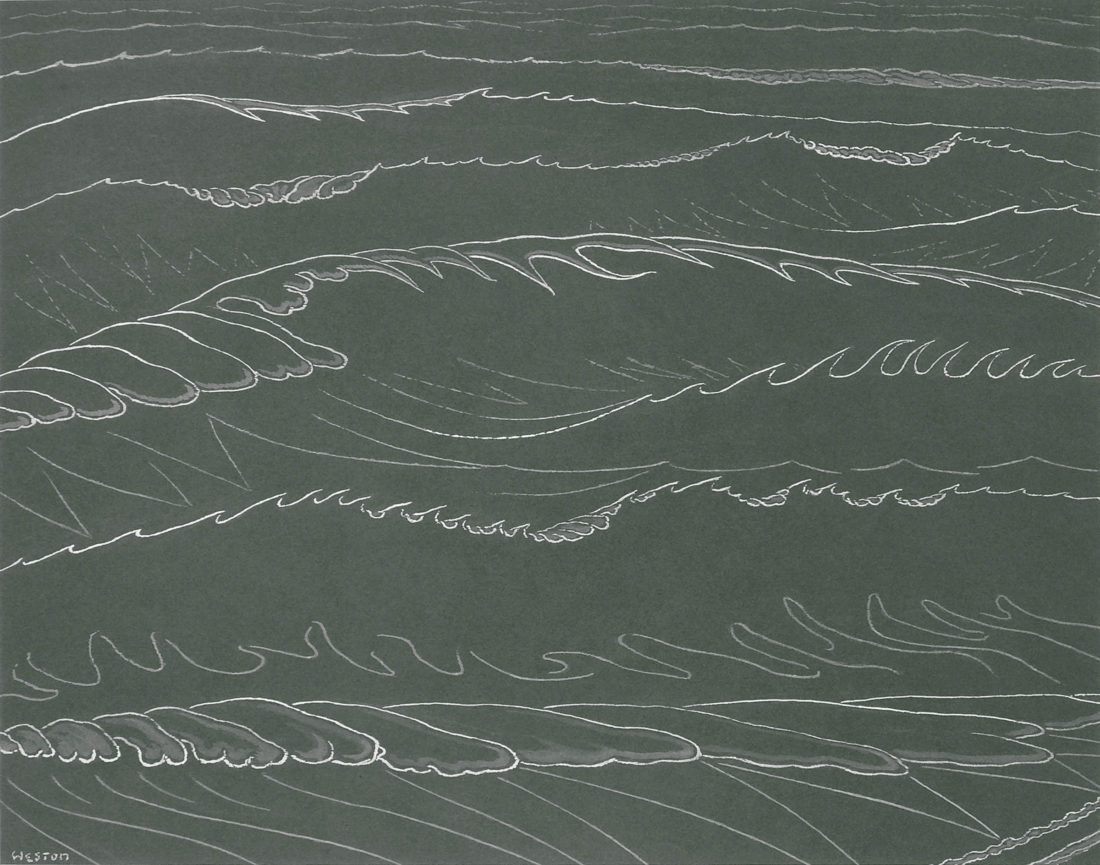 
		                					Harold Weston		                																	
																											<i>Cream Waves,</i>  
																																								ca. 1958, 
																																								gouache on paper, 
																																								19 3/4 x 25 1/2 inches 
																								
		                				