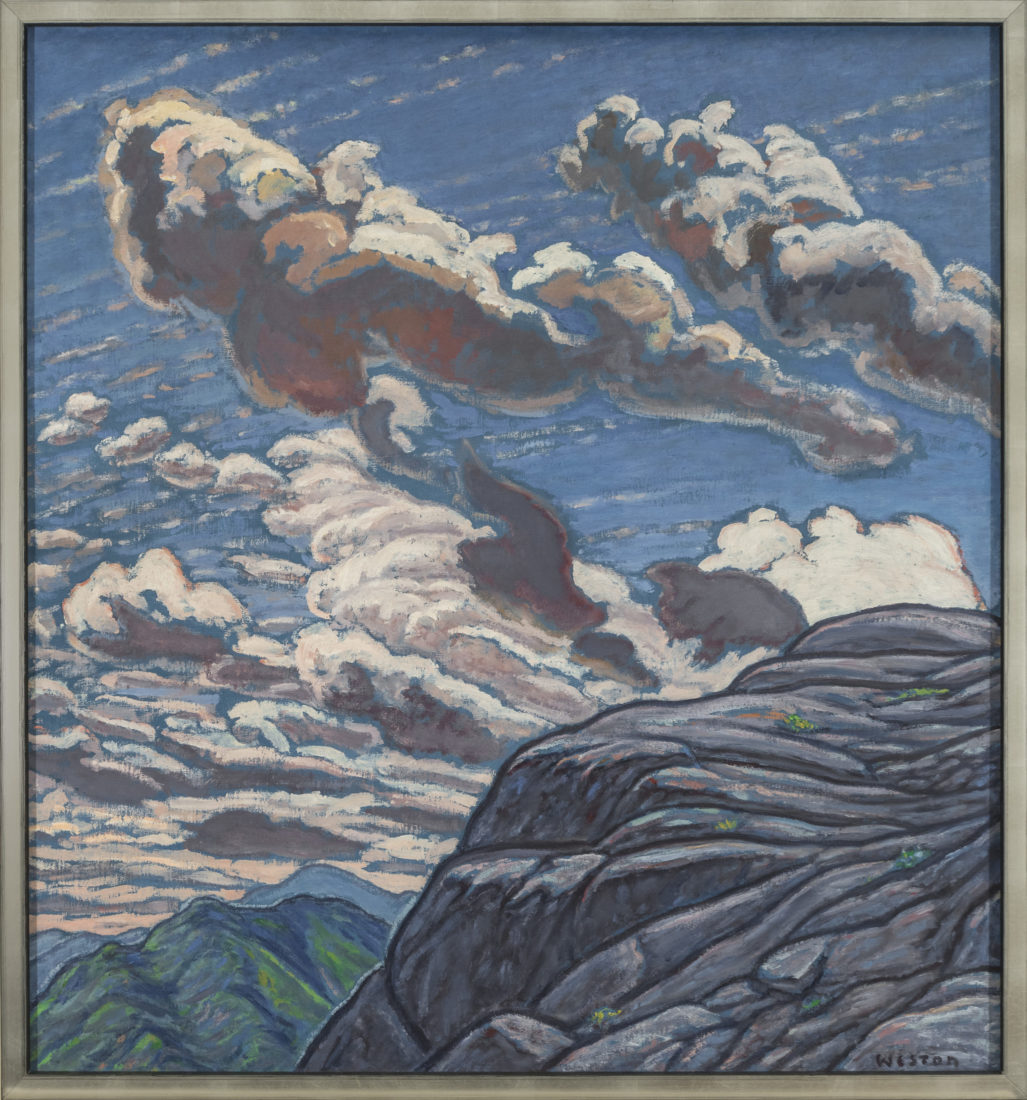 
		                					Harold Weston		                																	
																											<i>North Wind from Noonmark,</i>  
																																								1939, 
																																								oil on canvas, 
																																								30 x 28 inches 
																								
		                				