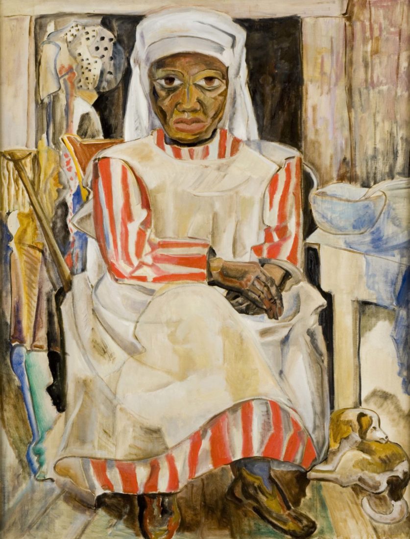 
		                					Marguerite Zorach		                																	
																											<i>Aunt Mary Eliza,</i>  
																																								1955, 
																																								oil on canvas, 
																																								38 x 29 inches 
																								
		                				