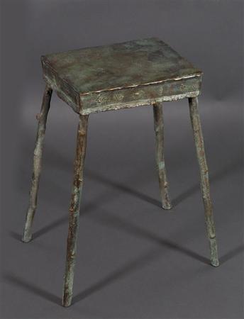 
		                					Giancarlo Biagi		                																	
																											<i>Sga-Bello,</i>  
																																								2014, 
																																								bronze stool, 
																																								17 x 14 1/2 x 10 1/2 inches 
																								
		                				