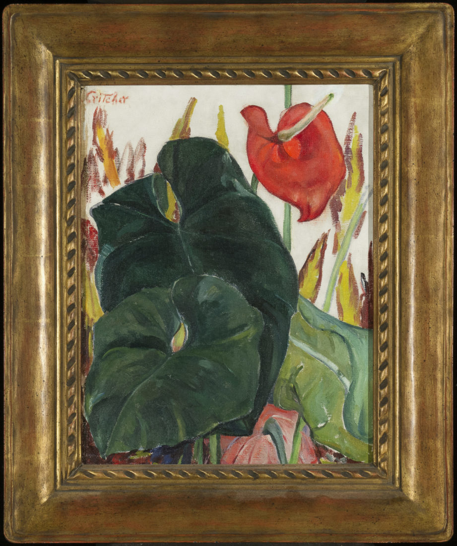 
		                					Catherine Carter Critcher		                																	
																											<i>Flamingo Calla,</i>  
																																																					oil on canvas, 
																																								18 x 14 inches; 17 5/8 x 15 5/8 inches framed 
																								
		                				