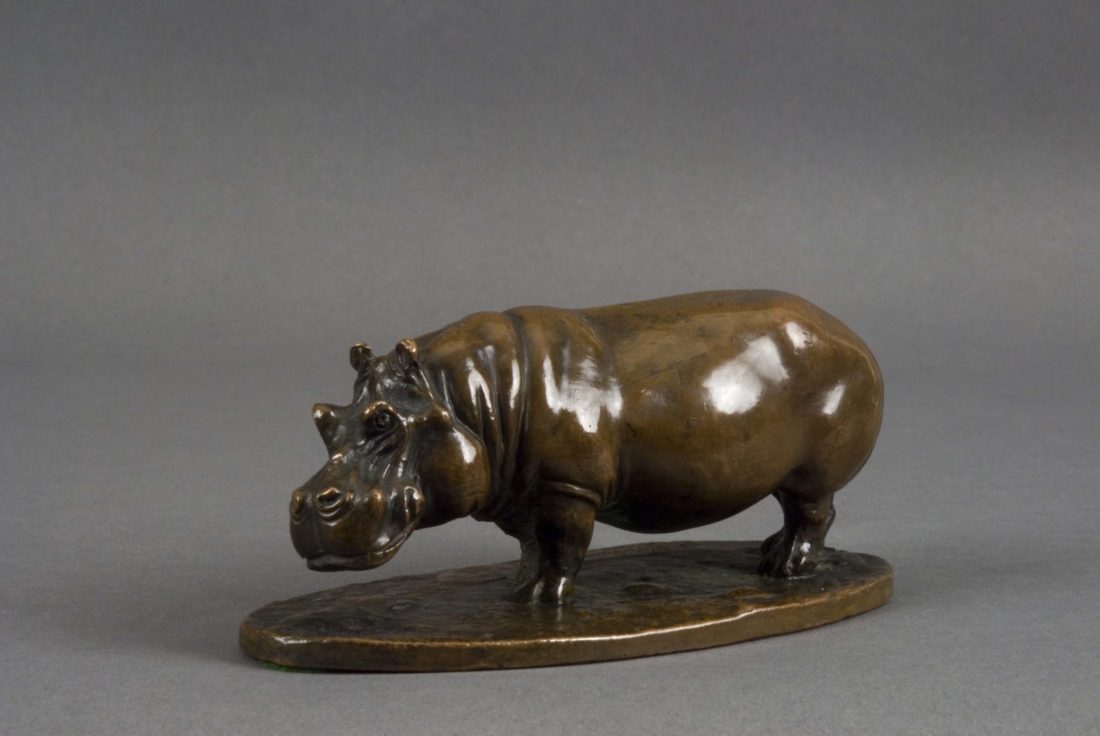 
		                					Louis Paul Jonas		                																	
																											<i>Hippopotamus,</i>  
																																								1931, 
																																								bronze, 
																																								2 x 4 1/2 x 2 1/8 inches 
																								
		                				