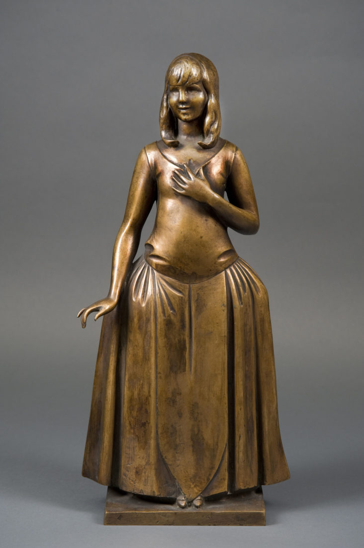 
		                					Gaston Lachaise		                																	
																											<i>Portrait statuette of Miss Marjorie Spencer,</i>  
																																								[LF 205], 1924, 
																																								bronze, 
																																								16 inches high 
																								
		                				