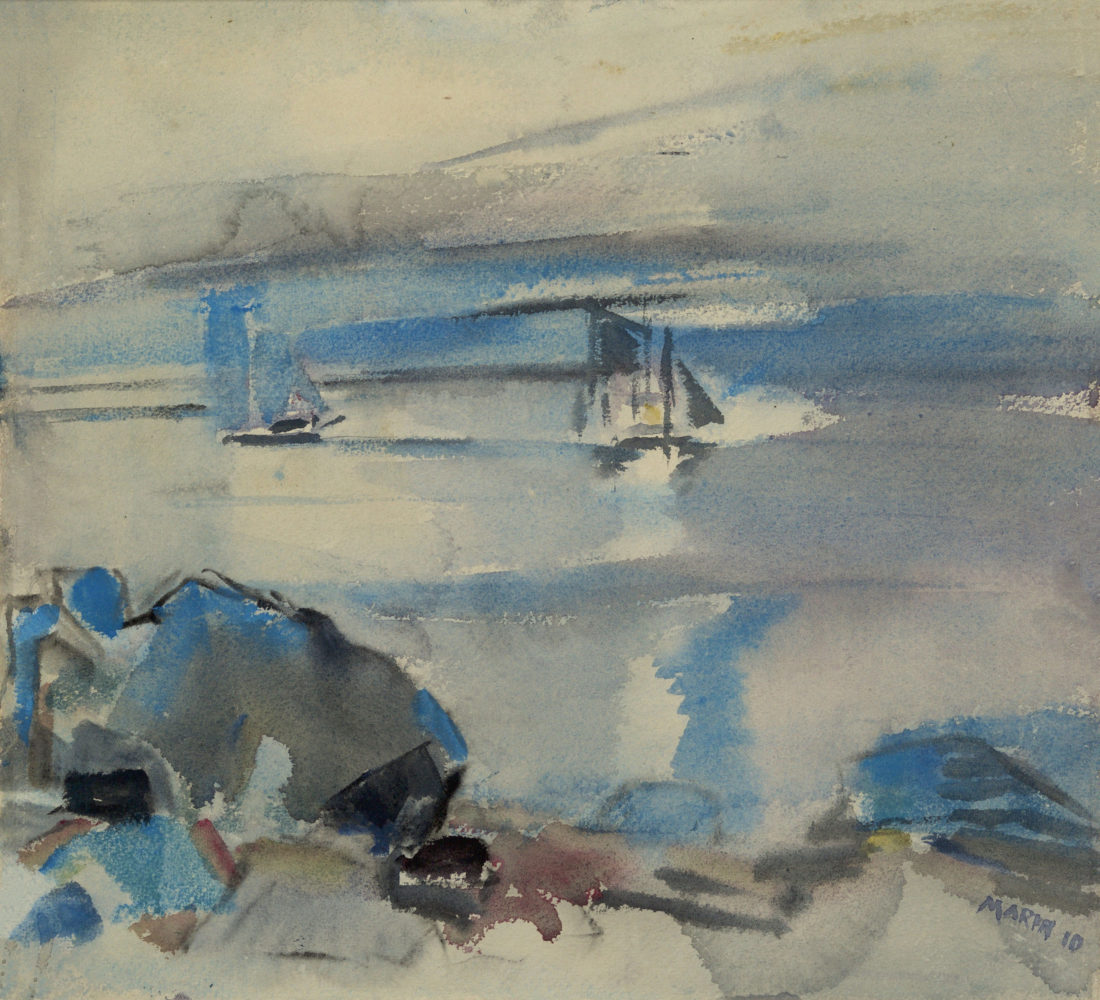 
		                					John Marin		                																	
																											<i>Untitled (Seascape),</i>  
																																								1910, 
																																								watercolor on paper, 
																																								14 x 15 inches 
																								
		                				