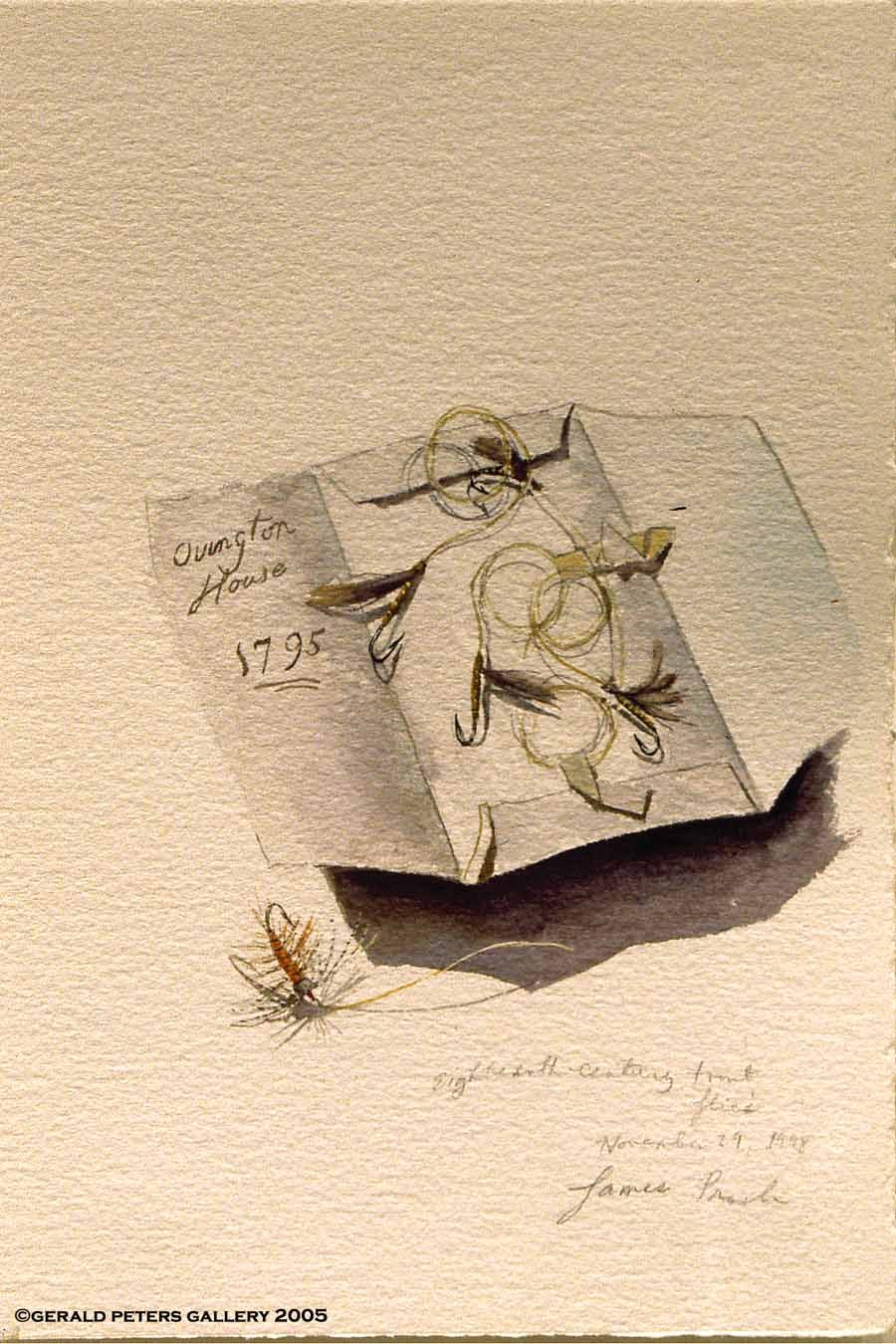 
		                					James Prosek		                																	
																											<i>18th Century Flies,</i>  
																																																					watercolor, 
																																								13 3/4 x 11 1/2 inches 
																								
		                				