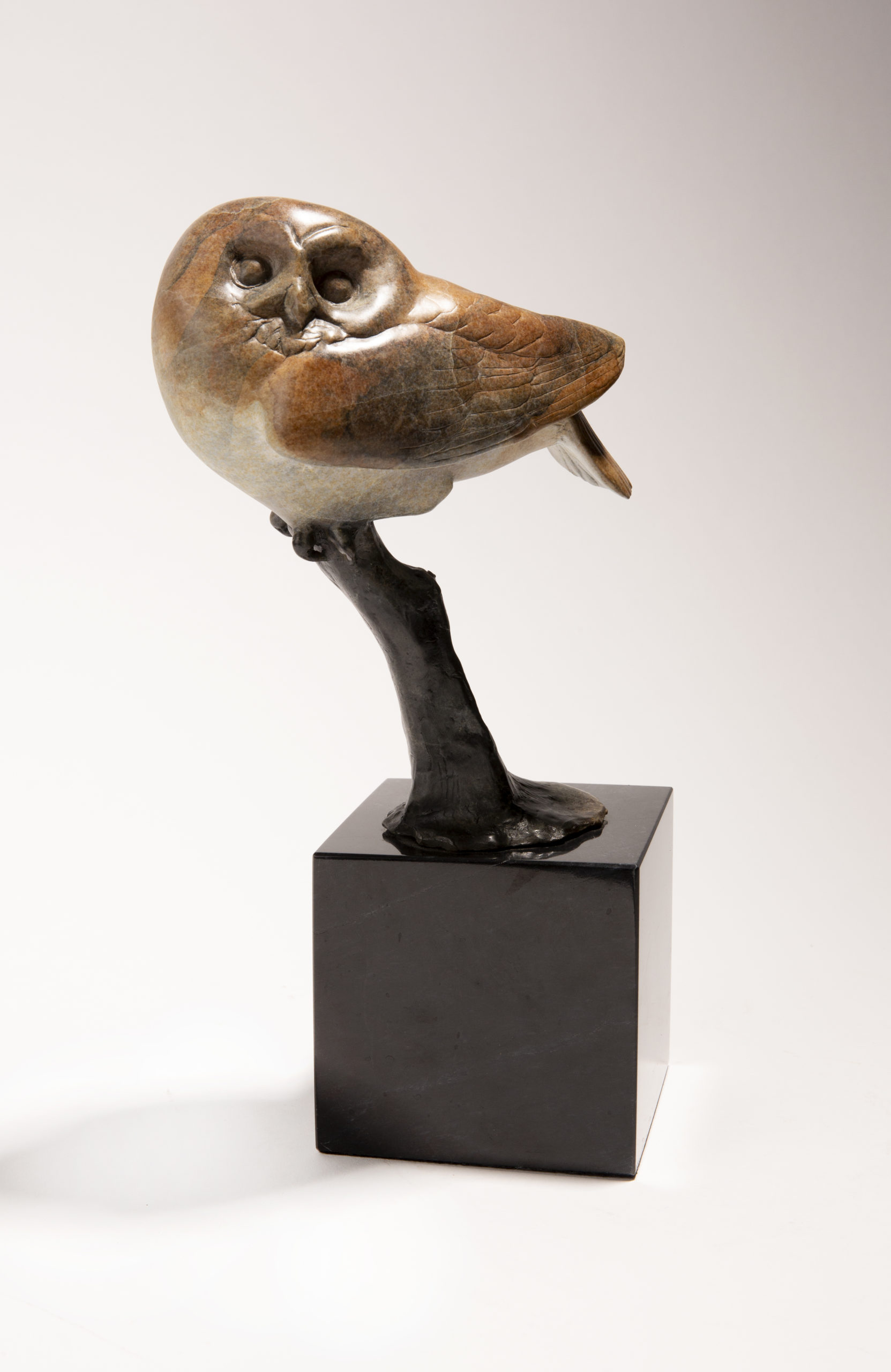 
		                					Tony Angell		                																	
																											<i>Saw Whet Owl,</i>  
																																																					bronze. edition of 6, 
																																								12 x 5 1/2 x 5 1/2 inches 
																								
		                				