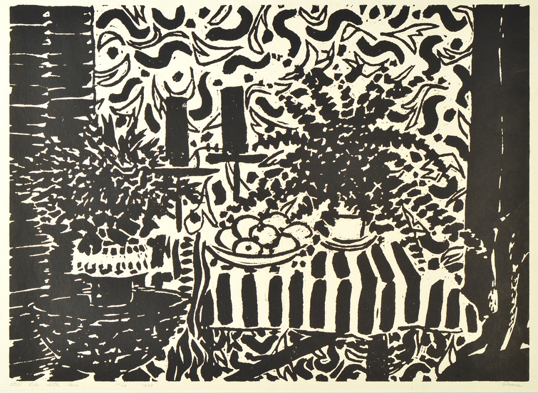 
		                					Phyllis Sloane		                																	
																											<i>Droste Harlem,</i>  
																																								1/15, 1986, 
																																								corkcut on paper, 
																																								34 x 23 inches 
																								
		                				