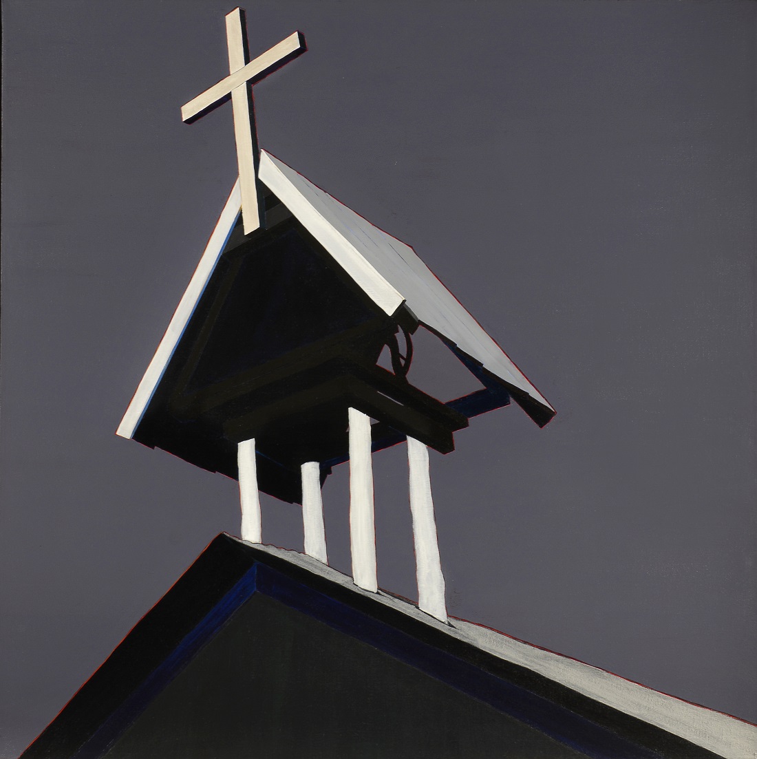 
		                					Harold Joe Waldrum		                																	
																											<i>El campanario arriba de la morada de Jesús de Nazareno de Chacón,</i>  
																																								1984, 
																																								acrylic on linen , 
																																								54 1/4 x 54 1/8 inches 
																								
		                				