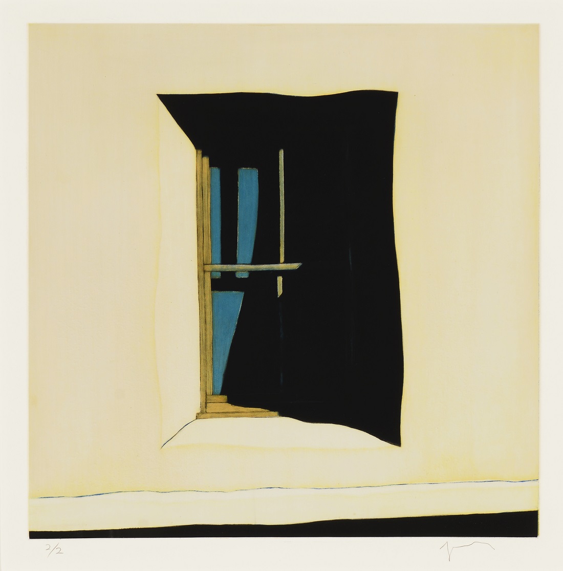 
		                					Harold Joe Waldrum		                																	
																											<i>La sombra de la ventana hacia el oeste de la capilla de San Antonio de Chacón,</i>  
																																								2/2, 1998, 
																																								aquatint etching, 
																																								16 7/8 x 16 3/4 inches 
																								
		                				