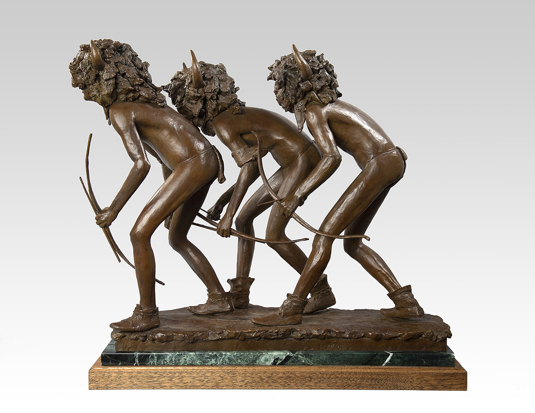 
		                					Richard Greeves		                																	
																											<i>Buffalo Hunters, edition of 30,</i>  
																																								2018, 
																																								bronze, 
																																								20 ¾ x 22 x 11 ½ inches  
																								
		                				