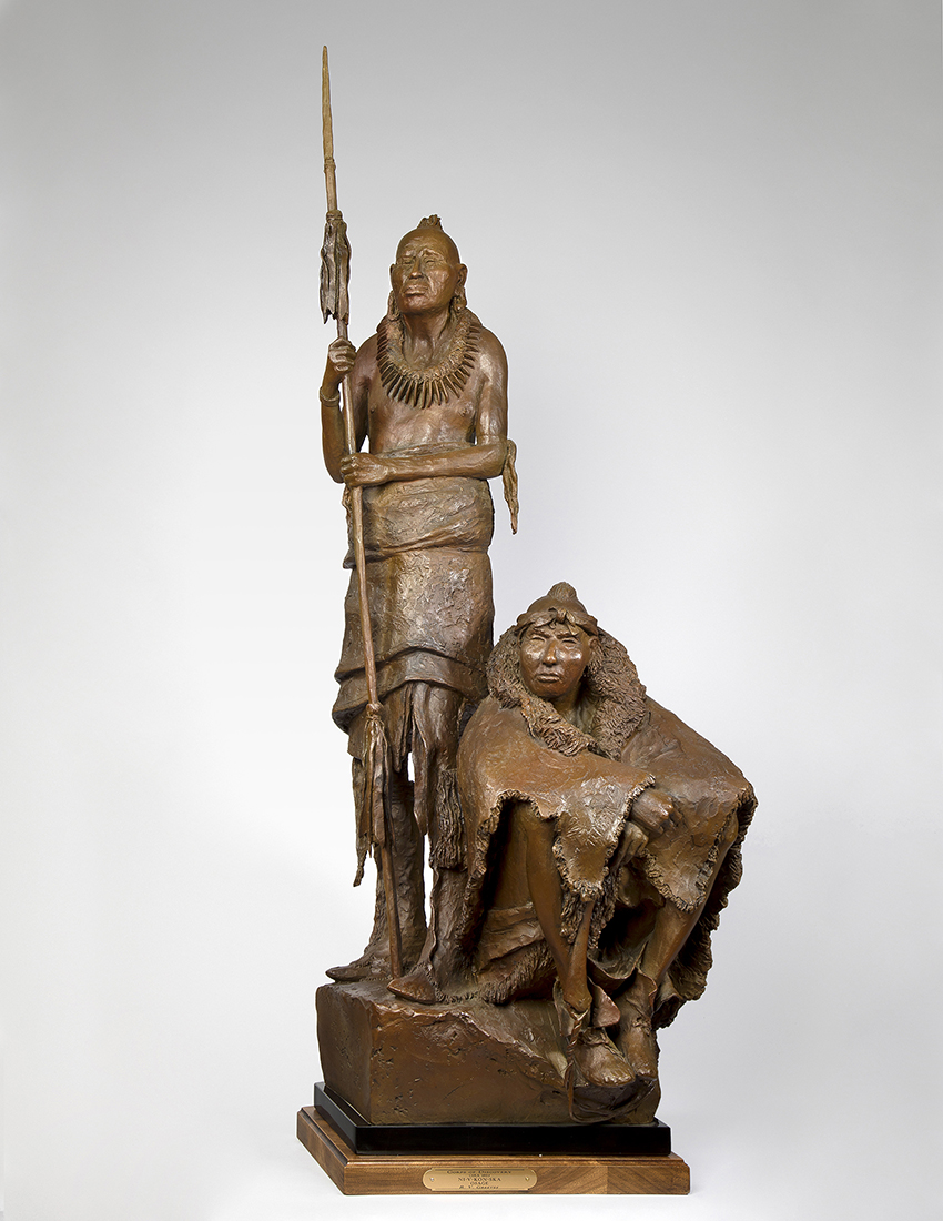 
		                					Richard Greeves		                																	
																											<i>Osage (Ni-U-Kon-Ska), edition of 30,</i>  
																																								2015, 
																																								bronze, 
																																								43 ¼ x 16 x 12 inches 
																								
		                				