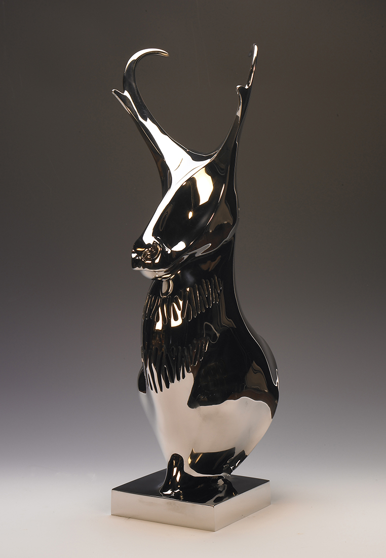 
		                					Burt Brent		                																	
																											<i>Pronghorn Antelope, edition of 50,</i>  
																																								1988, 
																																								stainless steel, 
																																								26 x 7 x 12 inches 
																								
		                				