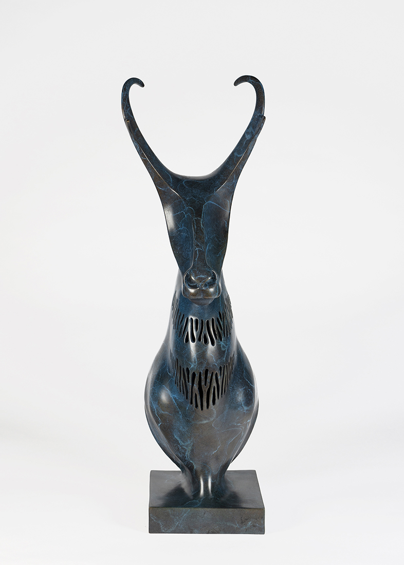 
		                					Burt Brent		                																	
																											<i>Pronghorn Bust, edition of 30,</i>  
																																																					bronze, 
																																								26 x 7 x 13 inches 
																								
		                				