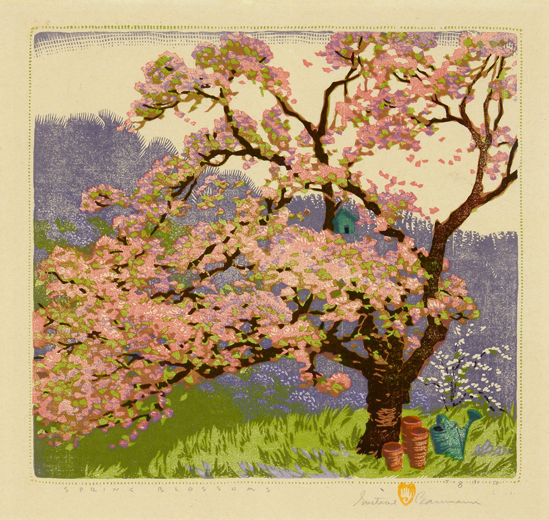 

											Gustave Baumann</b>

											<em>
												Selected Works</em> 

											<h4>
												January 24 – December 31, 2020											</h4>

		                																																													<i>Spring Blossoms,</i>  
																																								1950, 
																																								edition of 130, woodblock print, 
																																								12 ¼ x 13 ⅛  inches 
																								
		                				