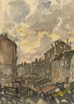 
		                					John Marin		                																	
																											<i>Houses,</i>  
																																								c. 1909, 
																																								watercolor on paper, 
																																								12 1/2 x 9 inches 
																								
		                				