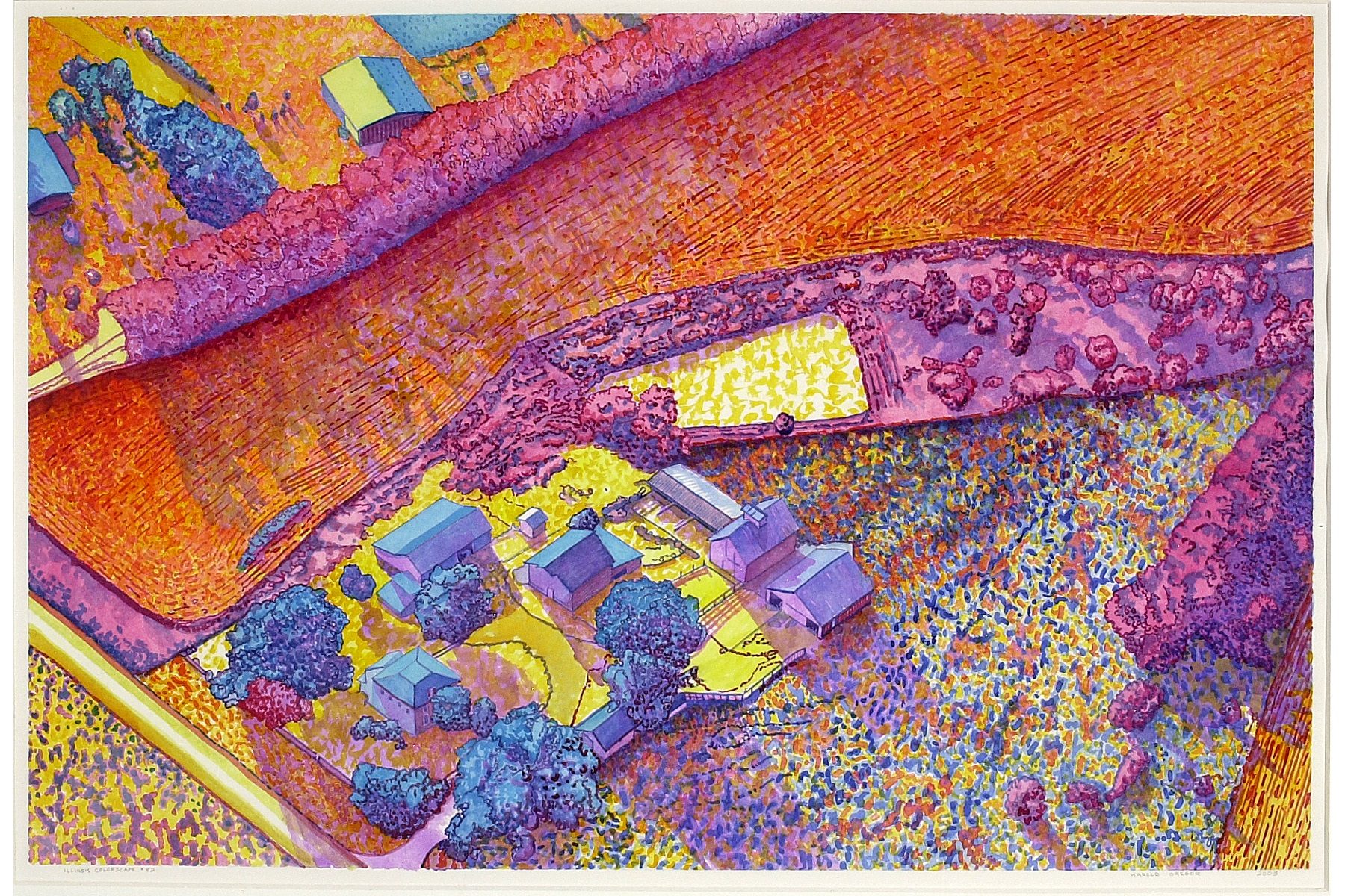
		                					Harold Gregor		                																	
																											<i>Illinois Colorscape #82,</i>  
																																								2003, 
																																								watercolor, 
																																								28 1/2 x 43 inches  
																								
		                				