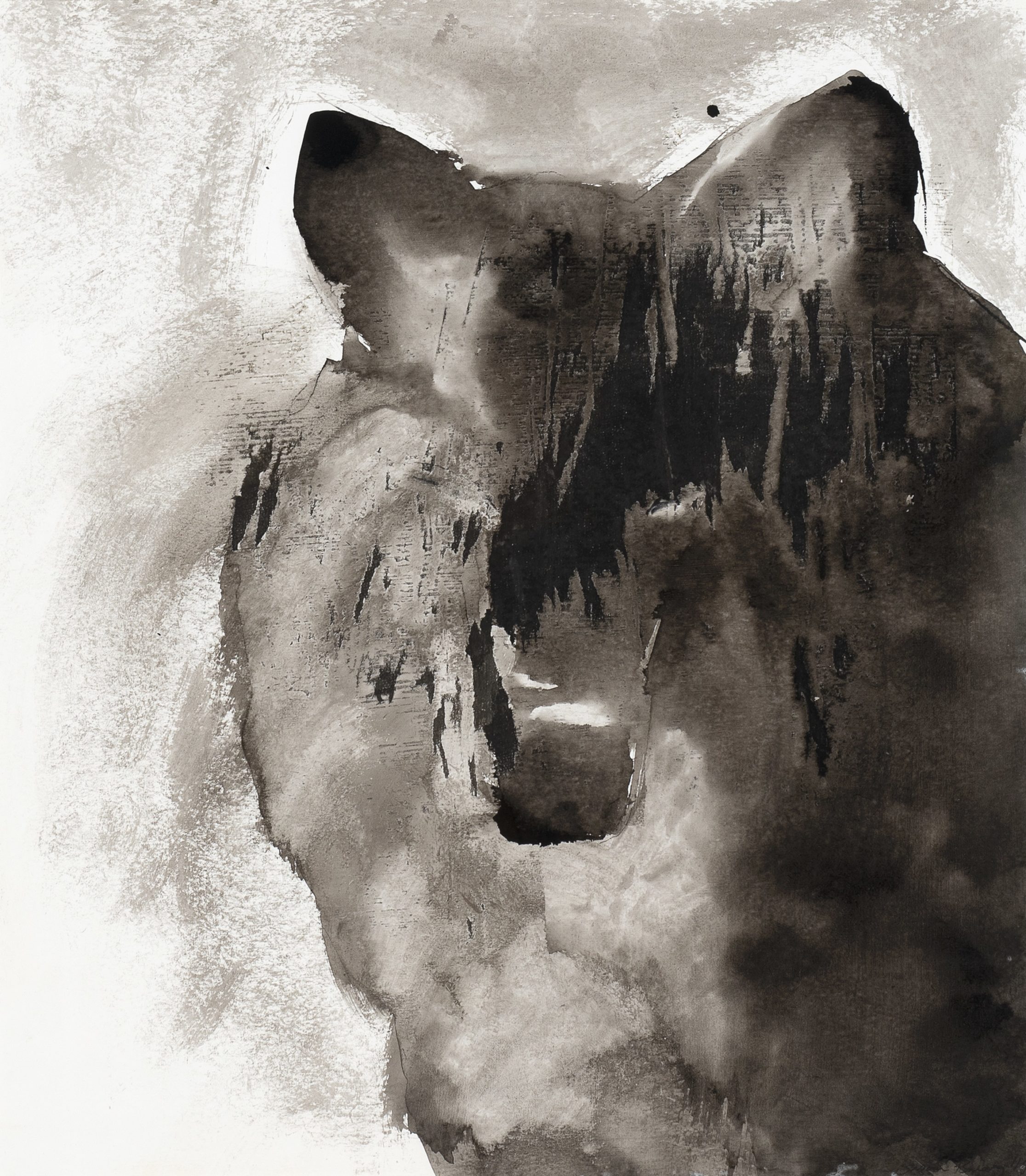 
		                					Susan Brearey		                																	
																											<i>Wolf Presence,</i>  
																																																					oil on paper, 
																																								 22 1/2 x 19 3/4 inches 
																								
		                				