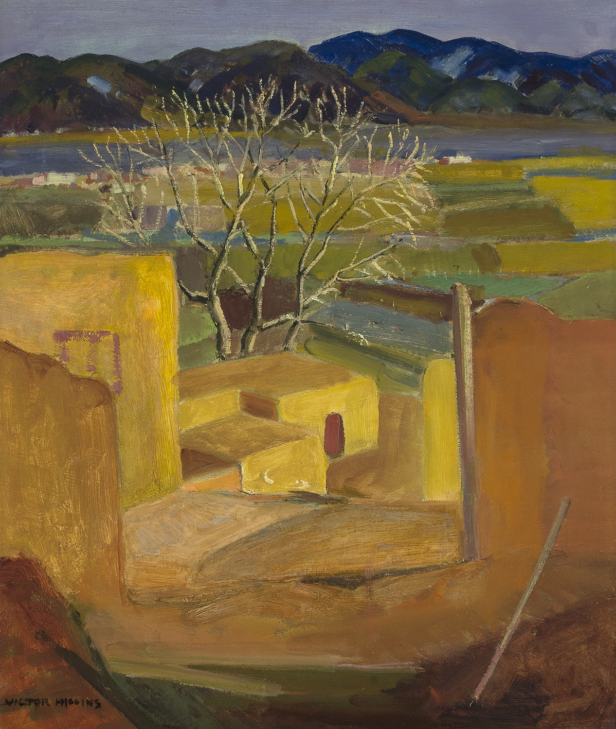 
		                					Victor Higgins		                																	
																											<i>Adobe Gateway,</i>  
																																								ca. 1930s, 
																																								oil on canvas, 
																																								24 x 20 inches 
																								
		                				