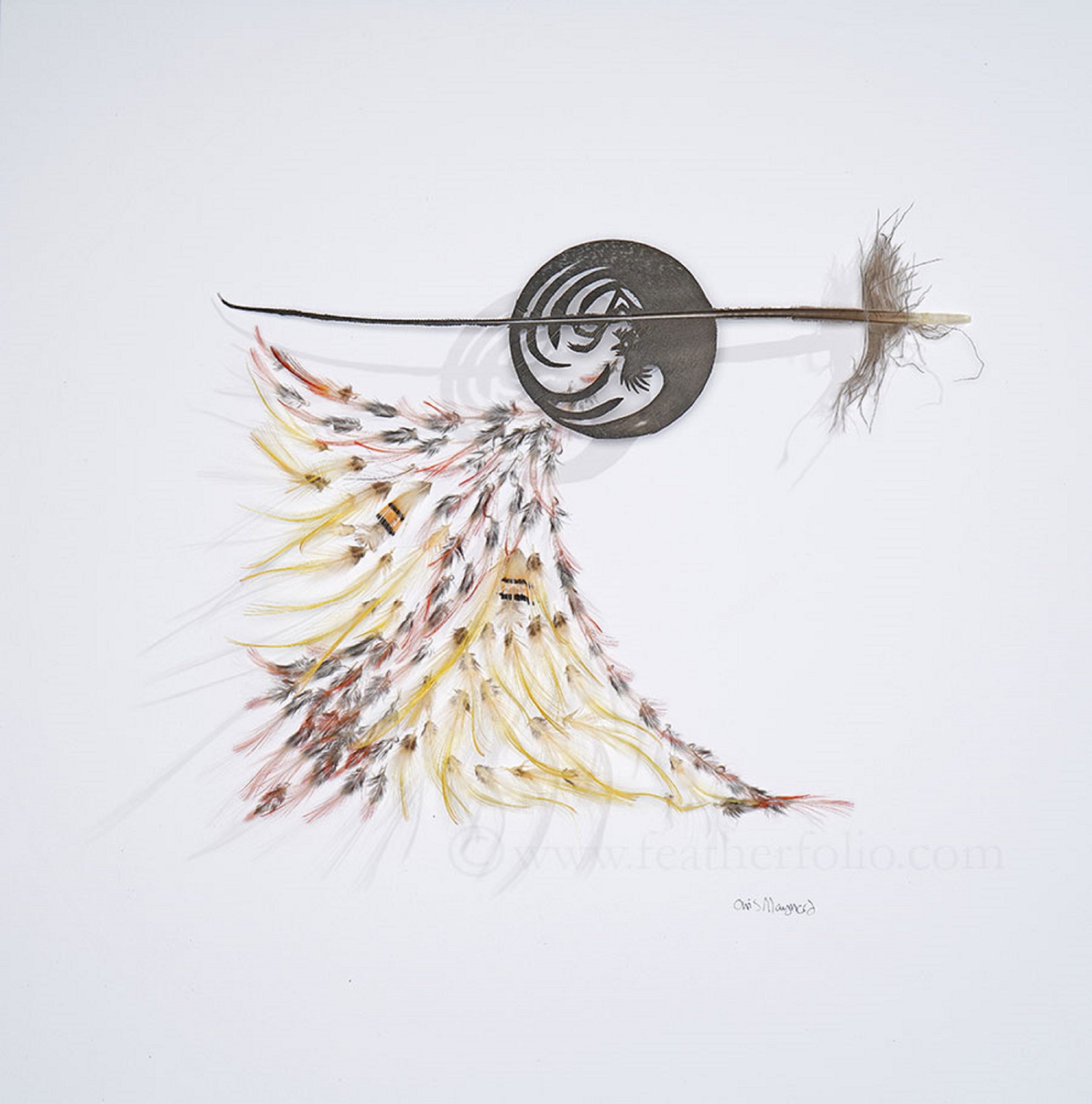 

											Chris Maynard</b>

											<em>
												Chris Maynard: New Works</em> 

											<h4>
												Currently on view through April 1, 2022											</h4>

		                																																													<i>Rooster Tunes,</i>  
																																																					turkey feathers and golden pheasant and lady amherst feathers, 
																																								12 x 12 inches 
																								
		                				