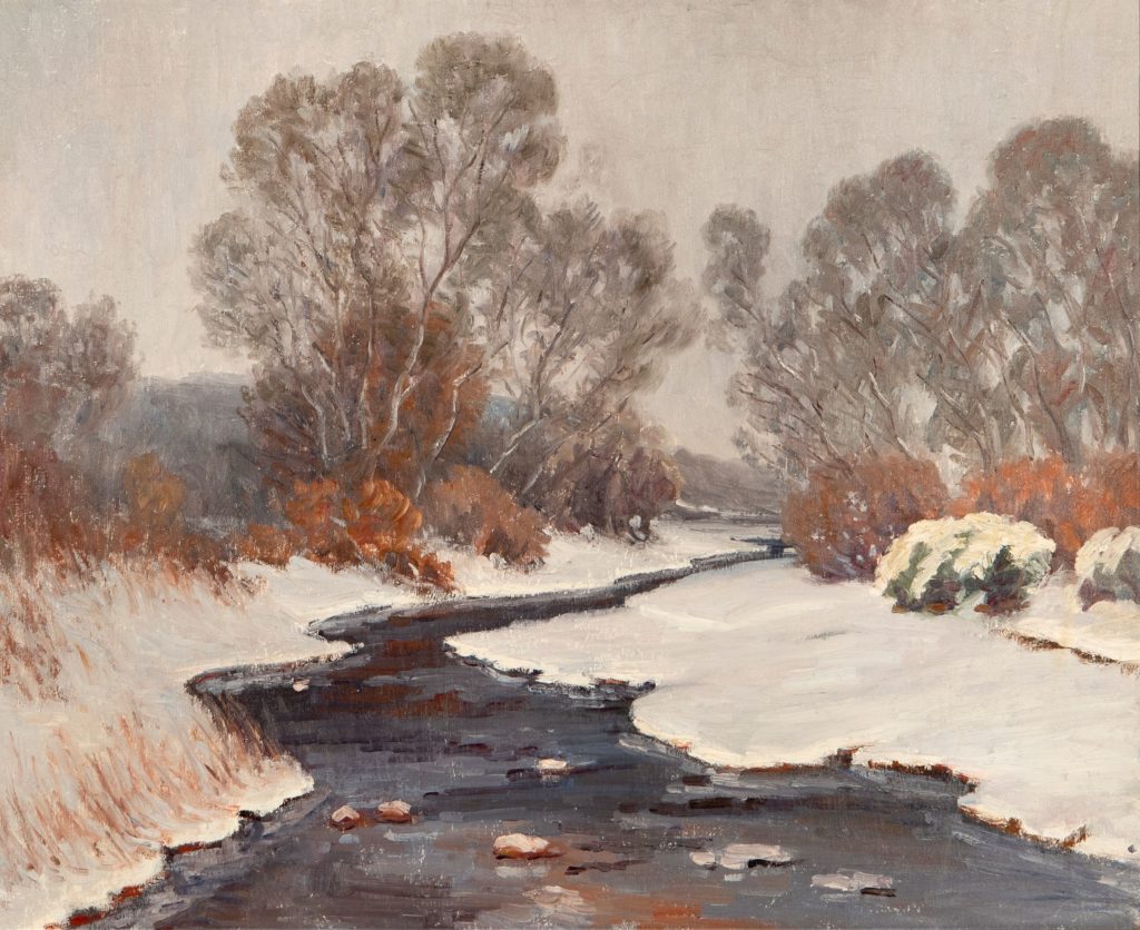 Albert Schmidt, Brook in Winter (Tesuque, NM)