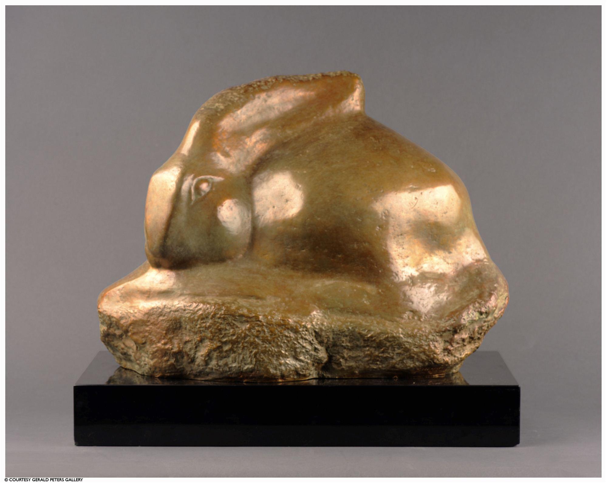 
							

									William Zorach									Gray Rabbit 1947									Bronze on marble base<br />
13 x 15 x 7 1/4 inches									


							