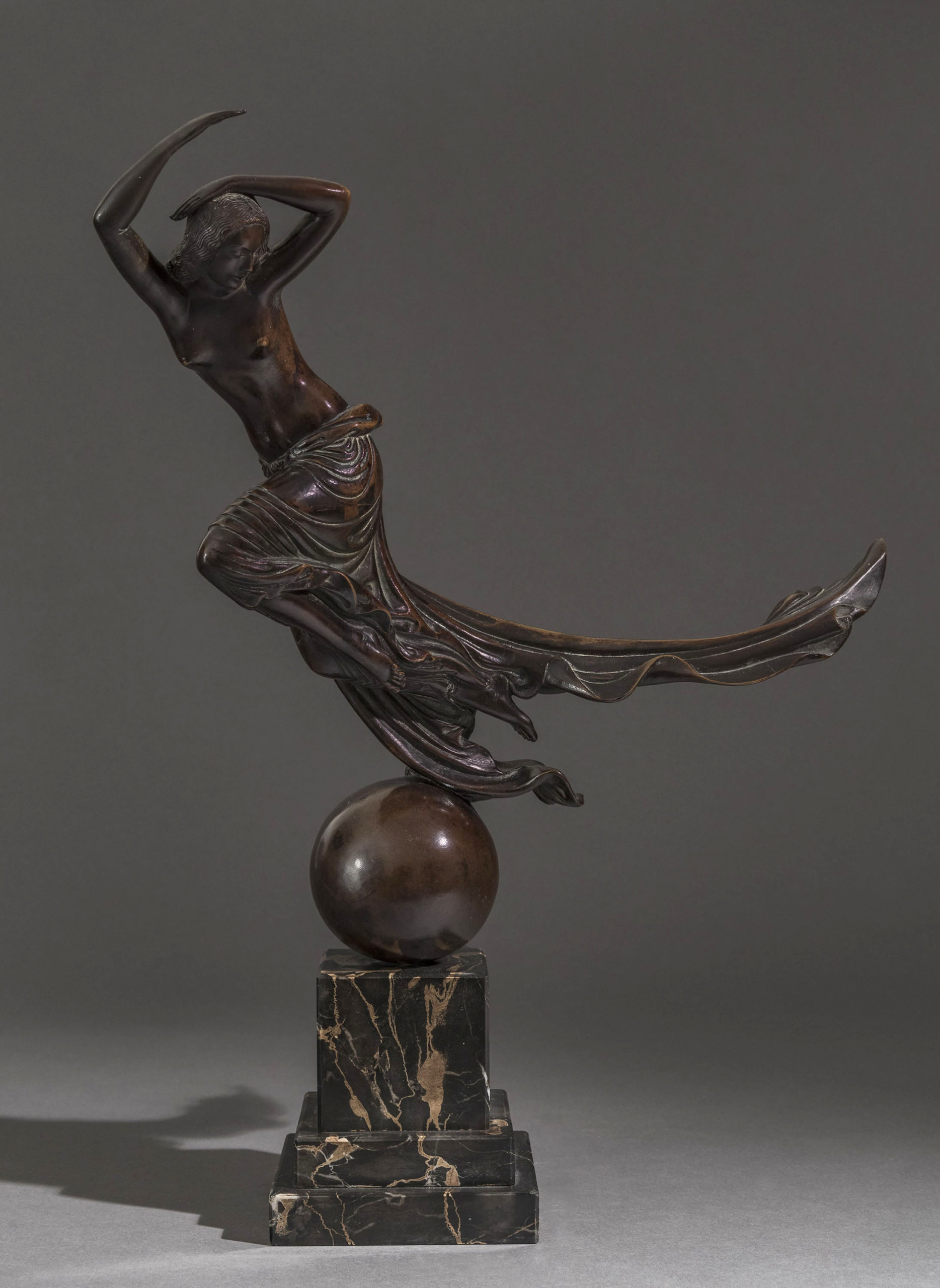 
							

									Paul Manship									Flight of Night 1916									Bronze<br />
17 3/4 x 14 inches									


							