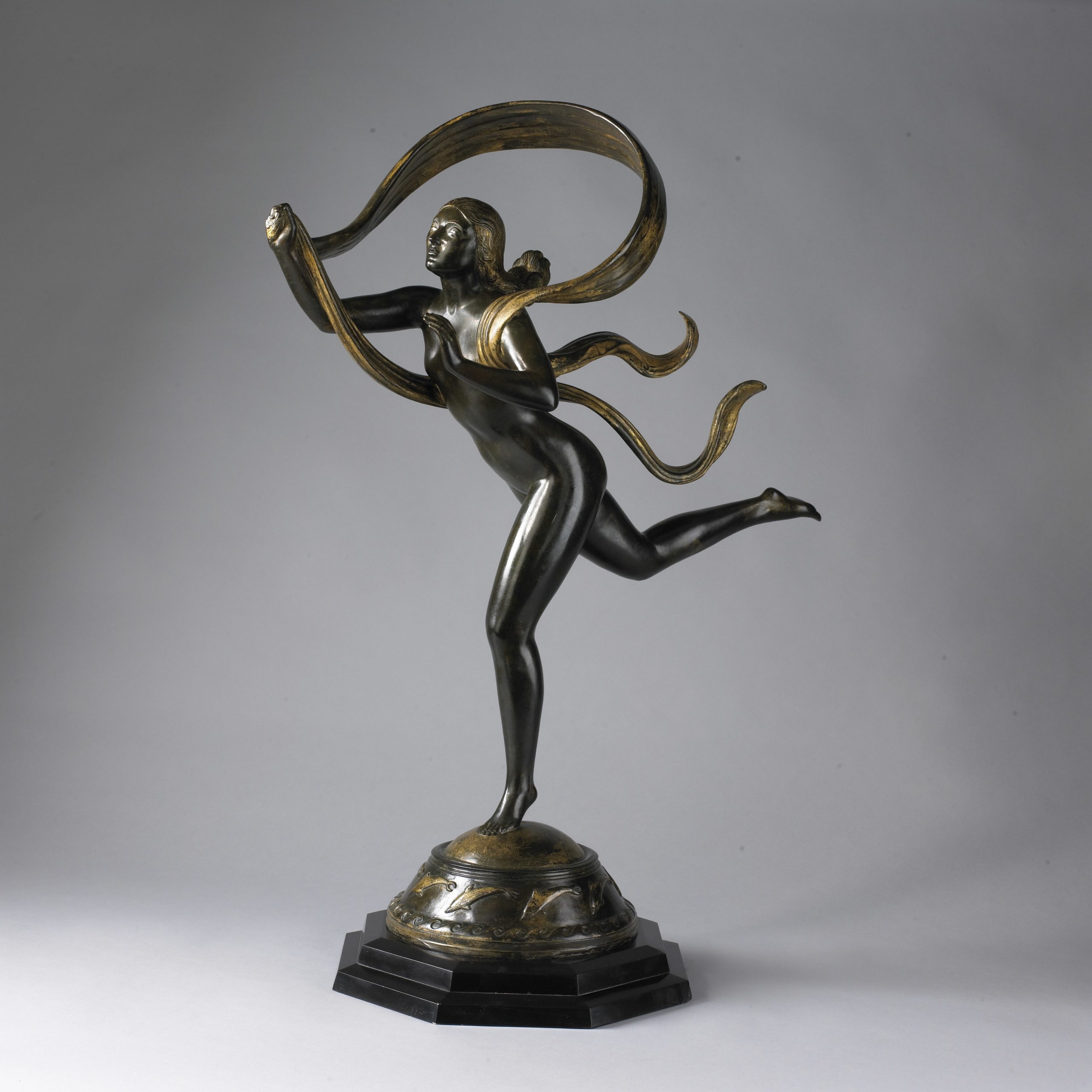 
							

									Paul Manship									Atalanta 1921									Parcel-gilt bronze<br />
30 x 21 3/4 inches									


							