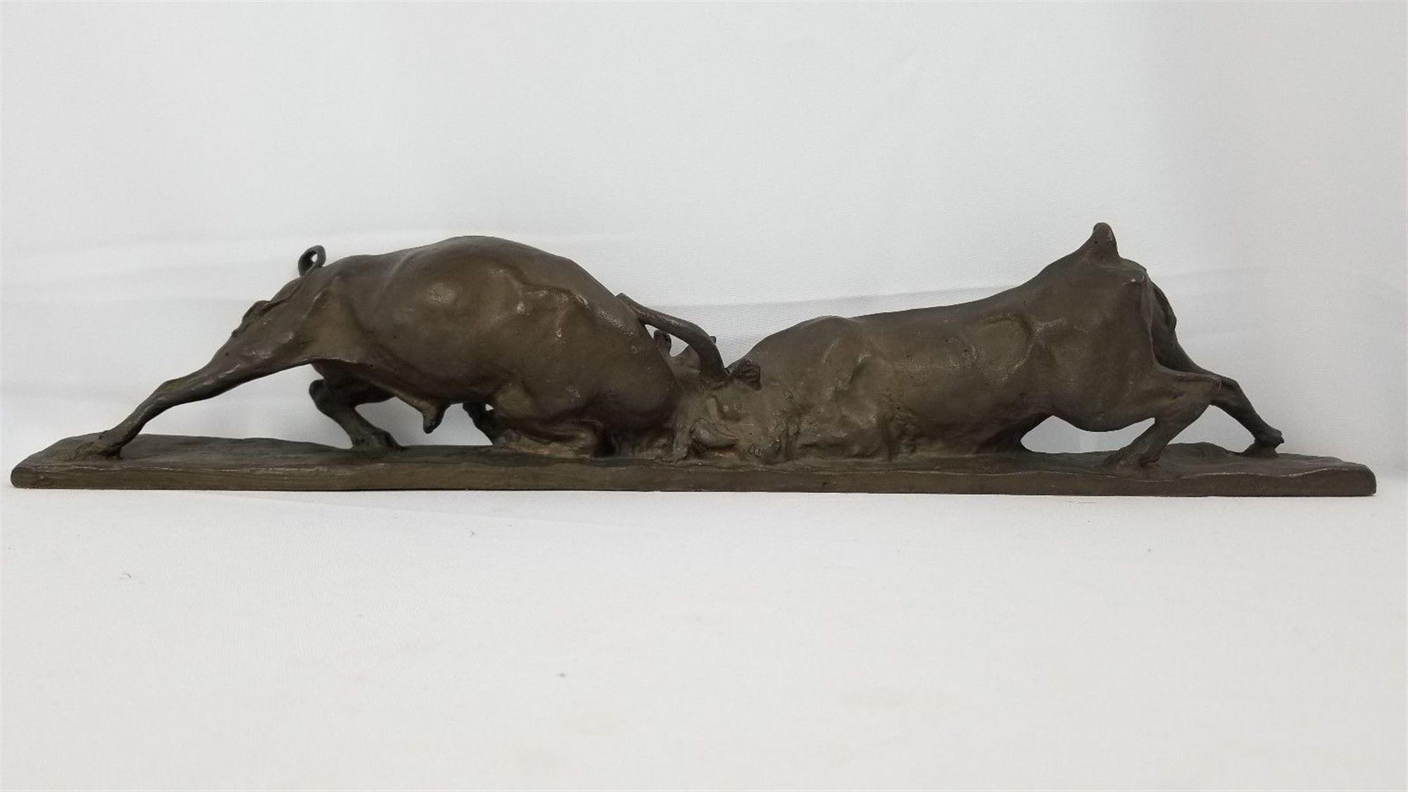 

											</b>

											<em>
												Lure of the West: Celebrating 50 Years of Gerald Peters Gallery  </em> 

											<h4>
												New York: April 29 - May 27, 2022											</h4>

		                																																<i>Solon Hannibal Borglum, Bulls Fighting,</i>  
																																								modeled 1899, cast 1902, 
																																								bronze, 
																																								4 x 20 ½ inches 
																								
		                				