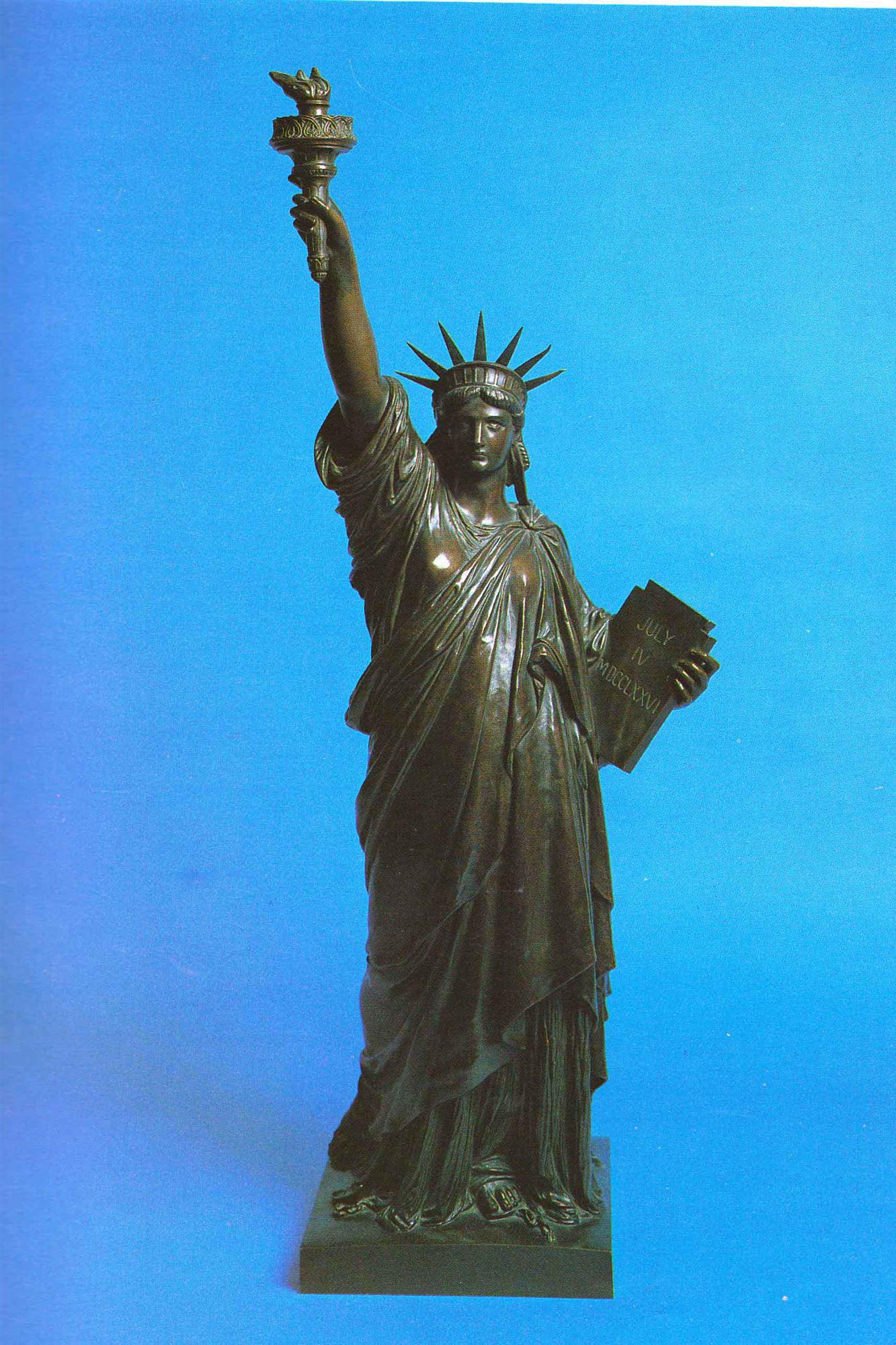 

											American Figurative  </b>

											<em>
												Now on view in New York</em> 

											<h4>
																							</h4>

		                																																													<i>Frederic Auguste Bartholdi ,</i>  
																																								Liberty Enlightening the World (Statue of Liberty), modeled 1884, cast between 1894 and 1901 , 
																																								Bronze, 
																																								34 1/2 inches  
																								
		                				