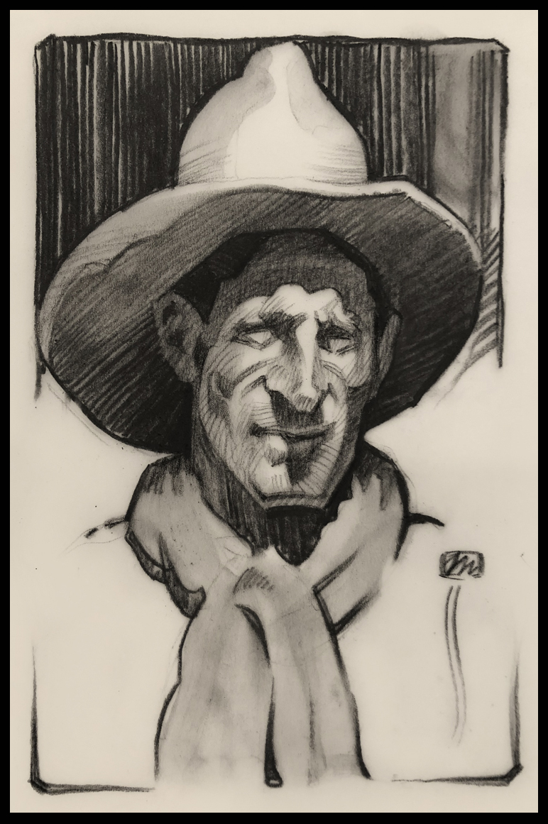 
							

									Michael Cassidy									Untitled Cowpoke 									charcoal pencil on paper<br />
8 x 5 1/2 inches									


							