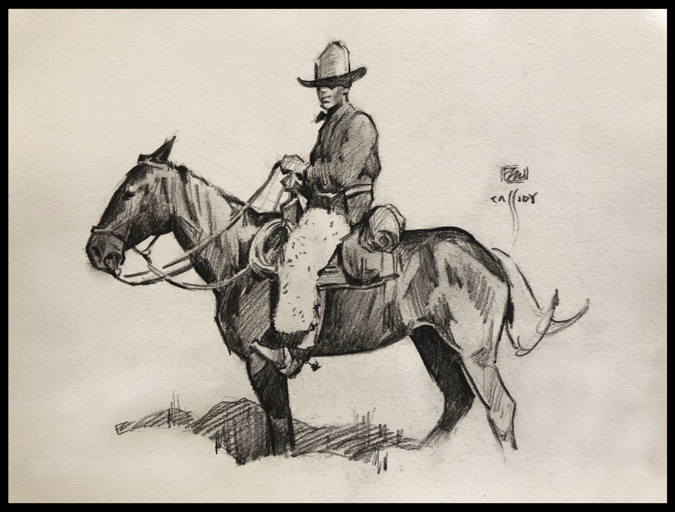
							

									Michael Cassidy									Untitled Horseman 									charcoal pencil on paper									


							