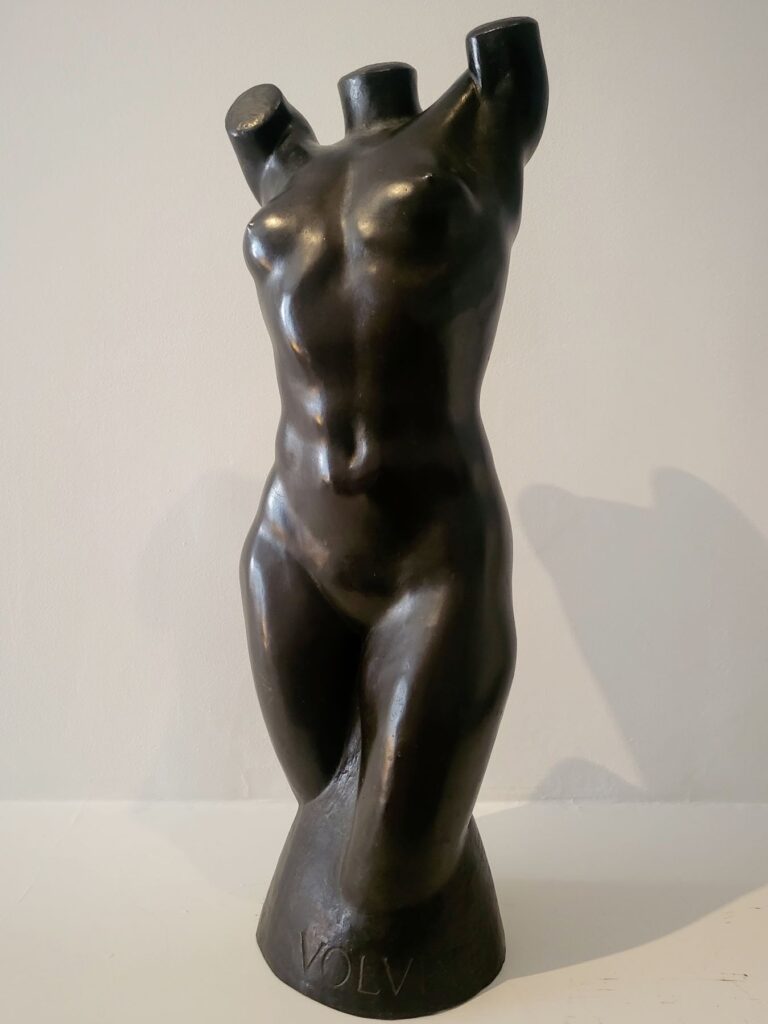 Arthur Lee, Volupte, modeled 1915, bronze, 20 3/4 x 7 1/4 x 6 1/4 inches