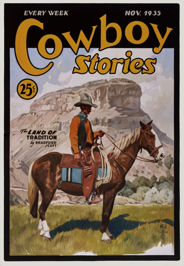 Michael Cassidy, Cowboy Stories, The Land of Tradition, oil on linen, 70 x 49 inches