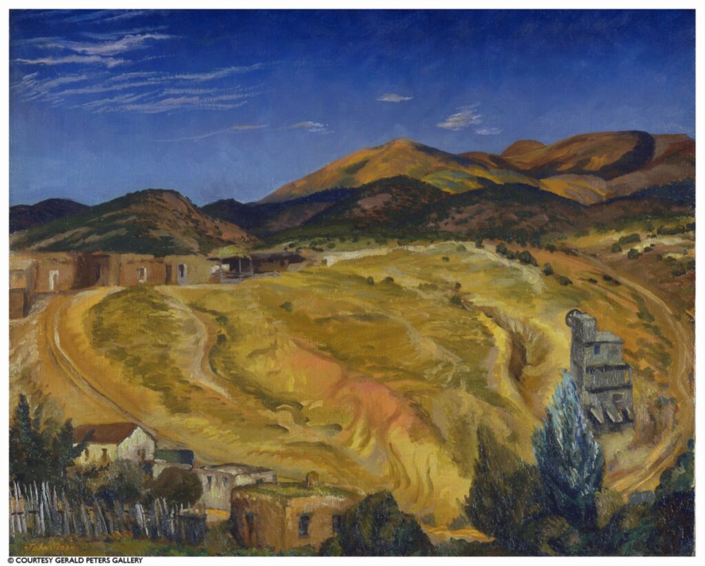 John Sloan, Autumn, Sun on the Range, 1920, oil on canvas, 26 x 32 inches