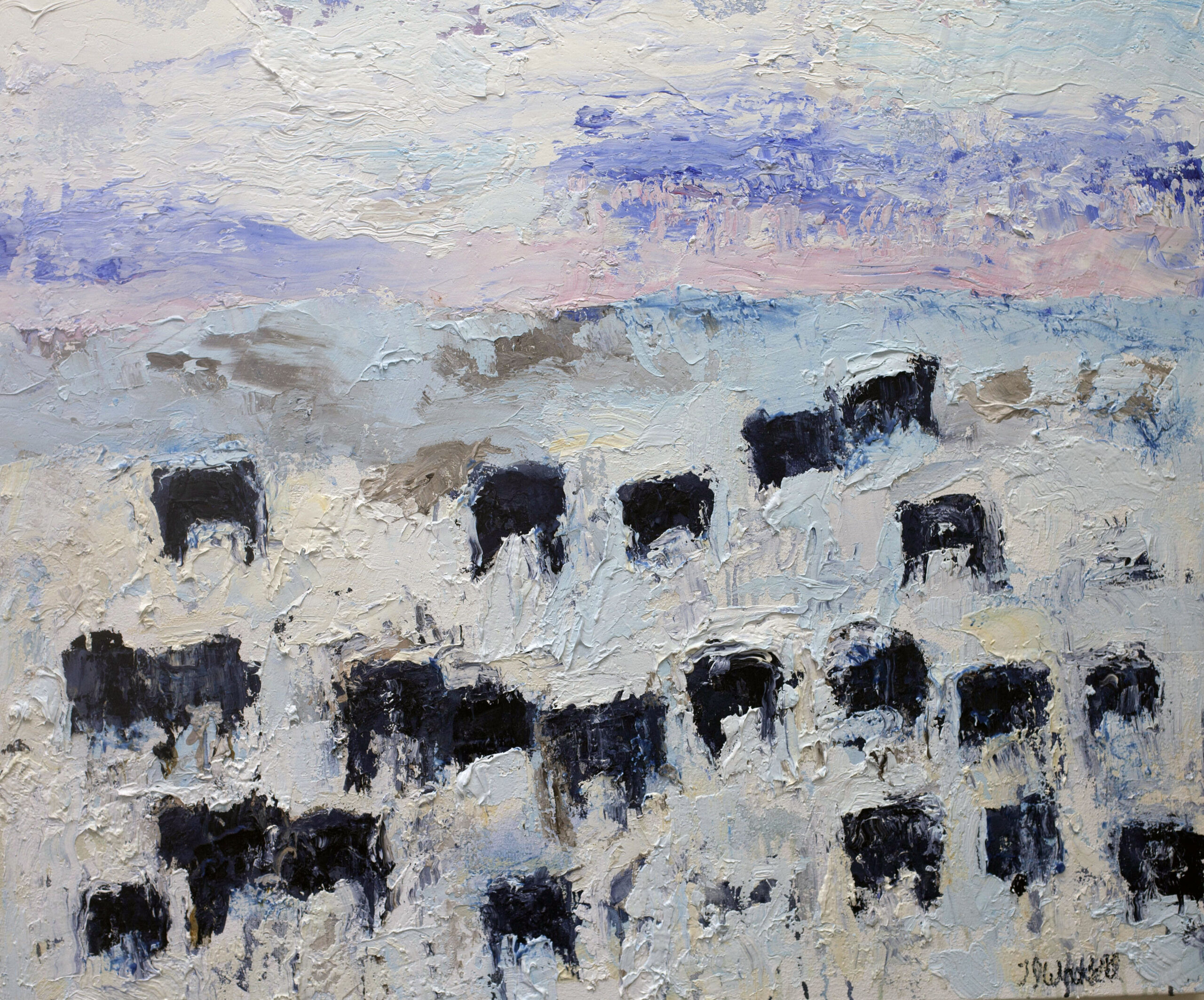 
							

									Theodore Waddell									Winter Angus #17 									oil and encaustic on canvas<br />
30 x 36 inches									


							