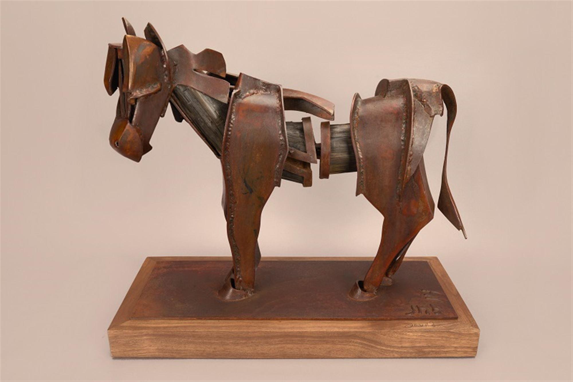 
		                					James Burnes		                																	
																											<i>Horse Study (2),</i>  
																																																					steel and wood, 
																																								16 x 19 x 6 inches 
																								
		                				