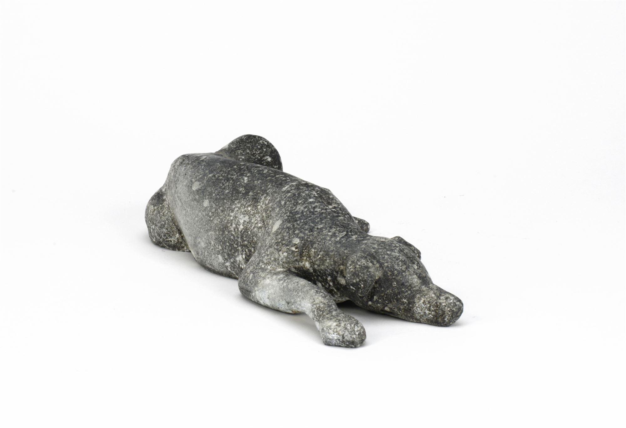 
		                					Gwynn Murrill		                																	
																											<i>Daydreaming Dog Maquette,</i>  
																																																					bronze, edition of 9, 
																																								2 1/2 x 5 1/2 x 11 3/4 inches 
																								
		                				