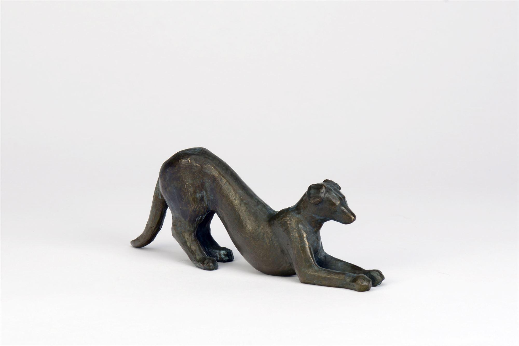 
		                					Gwynn Murrill		                																	
																											<i>Stretching Dog Maquette,</i>  
																																																					bronze, edition of 9, 
																																								3 x 7 1/2 x 1 1/2 inches 
																								
		                				