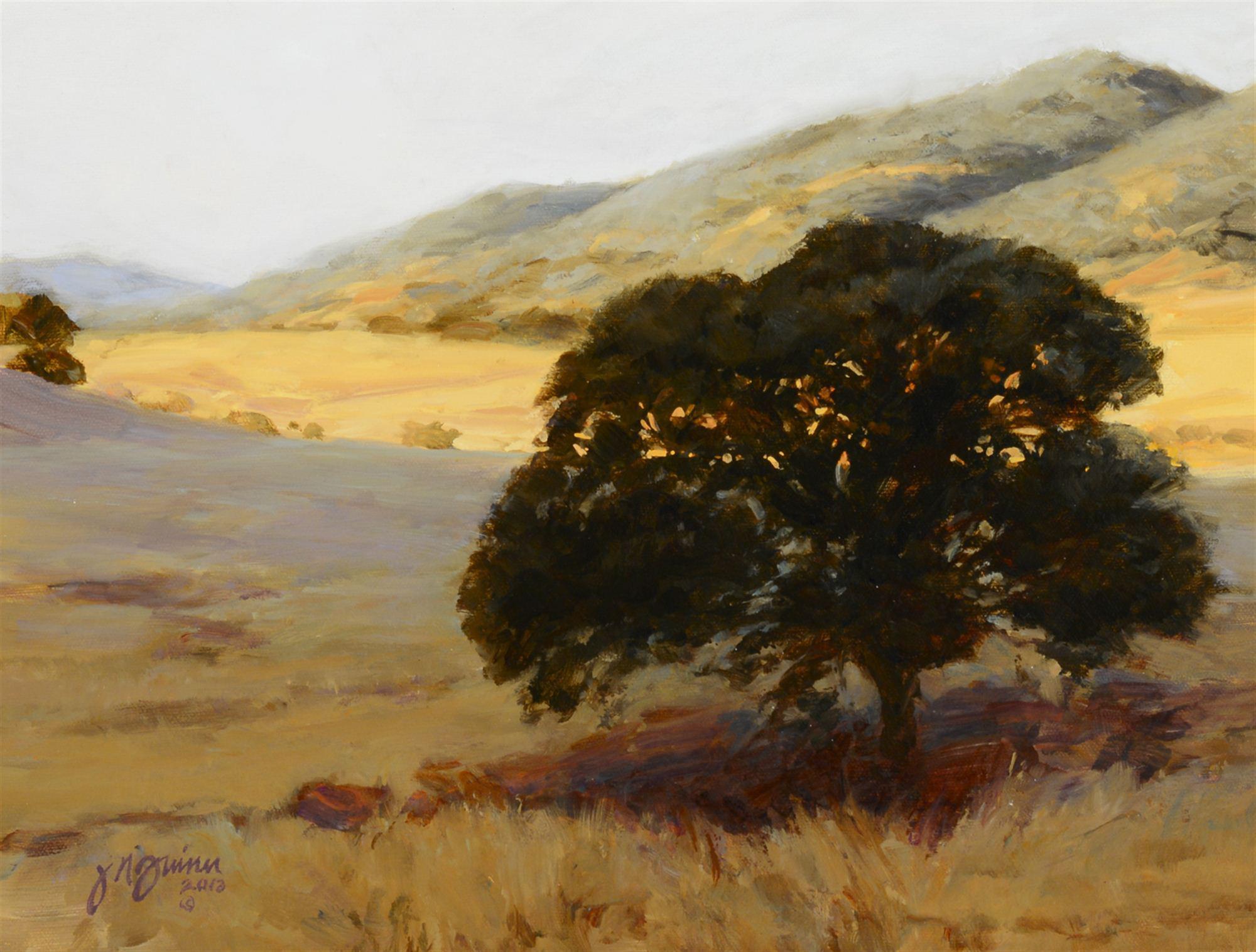 
							

									Jeri Nichols Quinn									Panoche Valley Guardian 									oil on canvas<br />
11 1/2 x 15 1/2 inches									


							