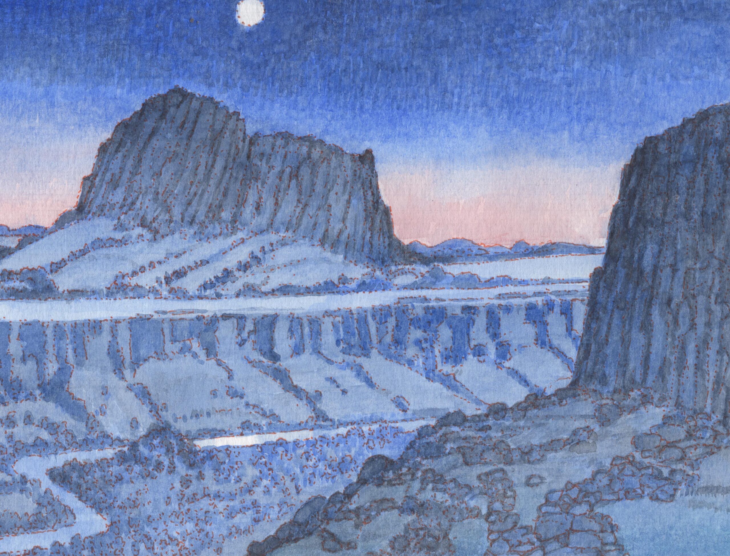 
							

									James McElhinney									Desert Dawn 									watercolor on paper<br />
7 x 10 inches									


							