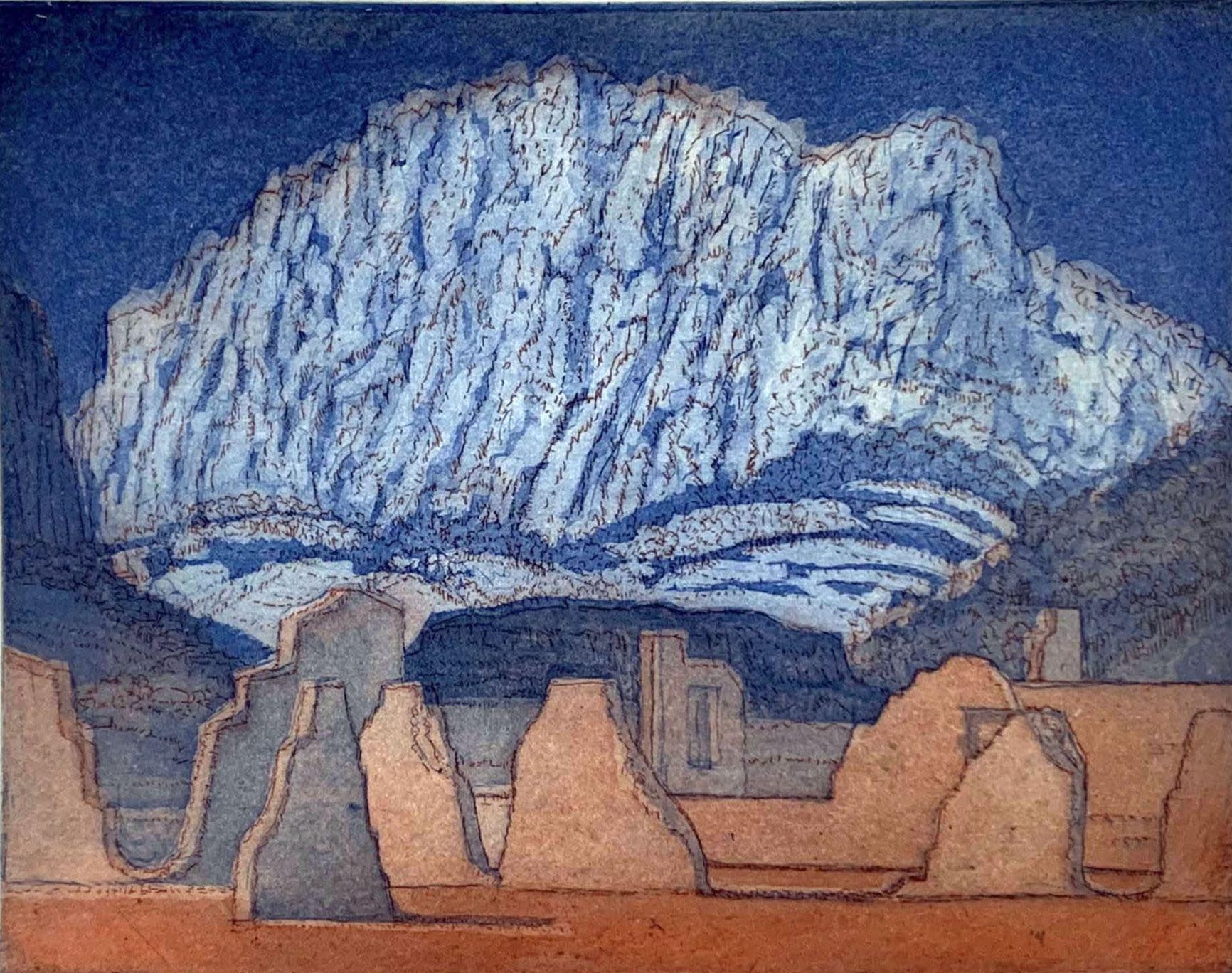
							

									James McElhinney									Mountain Elegy 									etching with aquatint on paper<br />
7 x 9 inches									


							