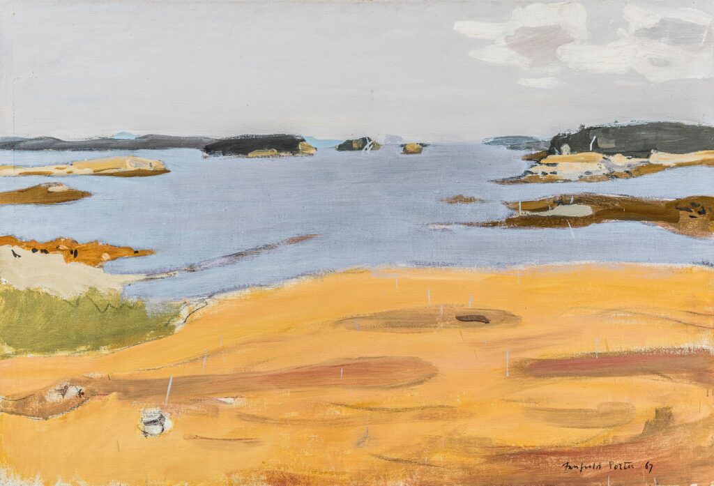 Fairfield Porter, South Meadow, 1967, oil on canvas, 37 1/4 x 54 1/2 inches