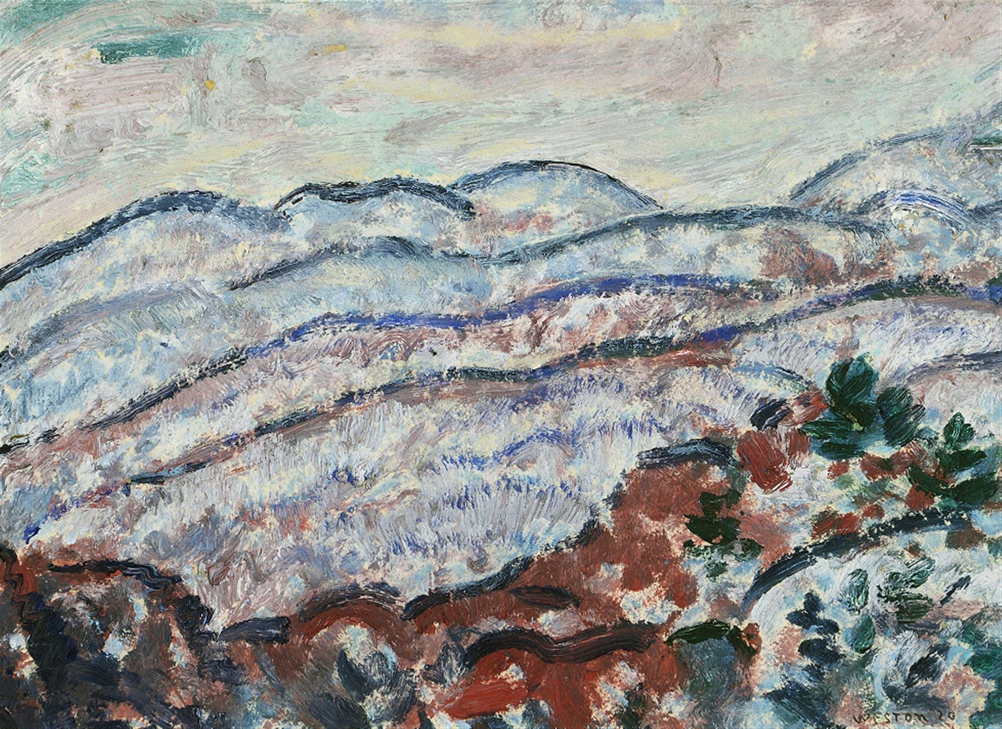 
							

									Harold Weston									Winter Wilderness 1920									oil on board<br />
6 x 8 inches									


							