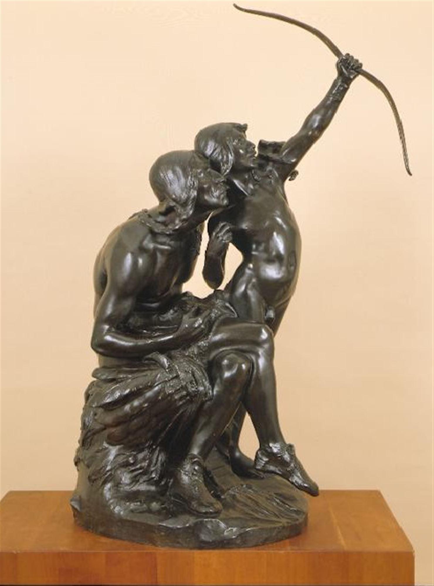 
							

									Hermon Atkins MacNeil									The Sun Vow 									bronze<br />
34 1/2 x 25 x 16 inches									


							