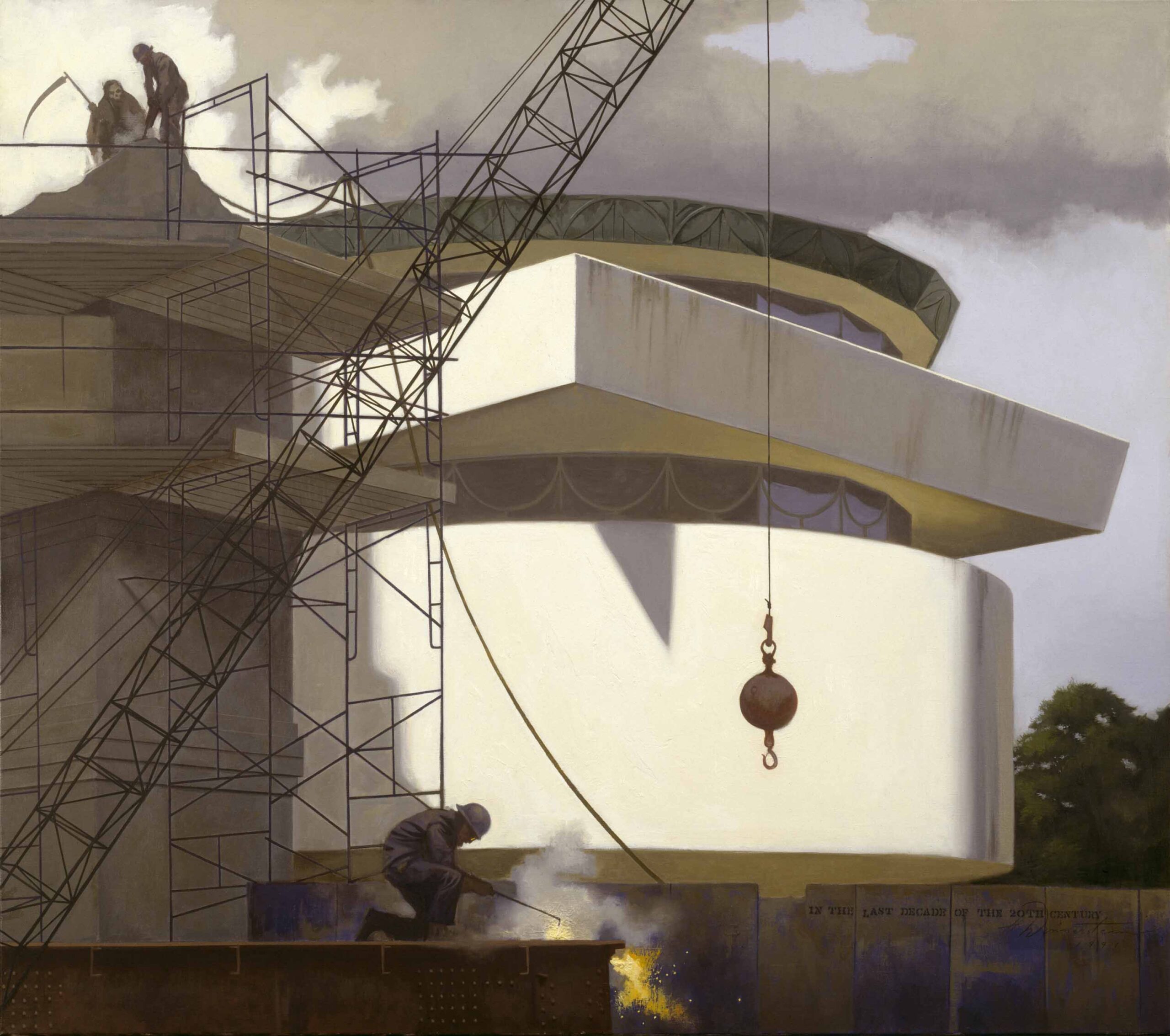 
							

									Harvey Dinnerstein									Triumph of Time 1991									oil on canvas<br />
59 x 67 in.<br />
60 1/2 x 68 1/2 in. (framed)									


							